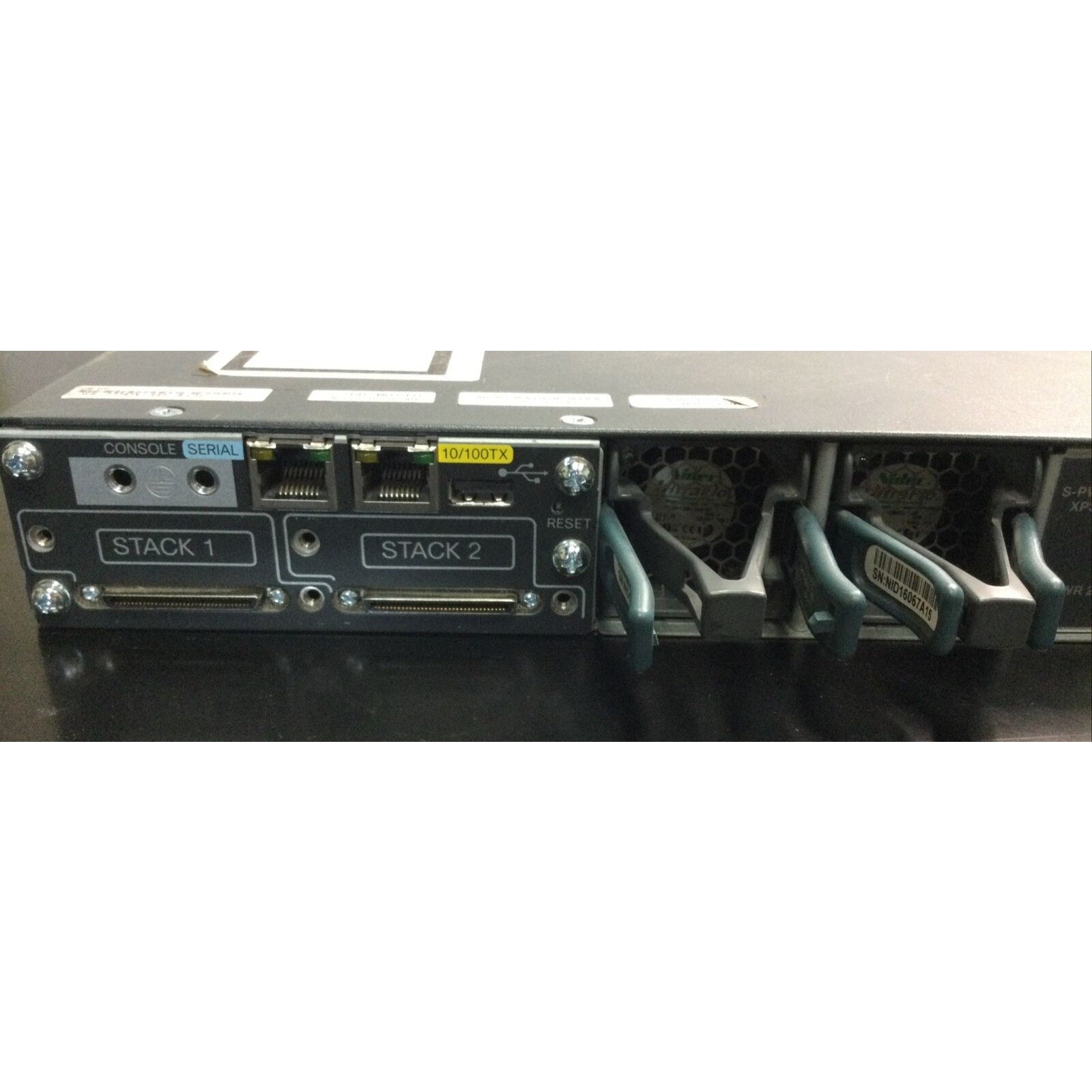 Cisco WS-C3560X-24T-S V02 24 Port Switch W/ C3KX-NM-1G & 2X C3KX-PWR-350WAC