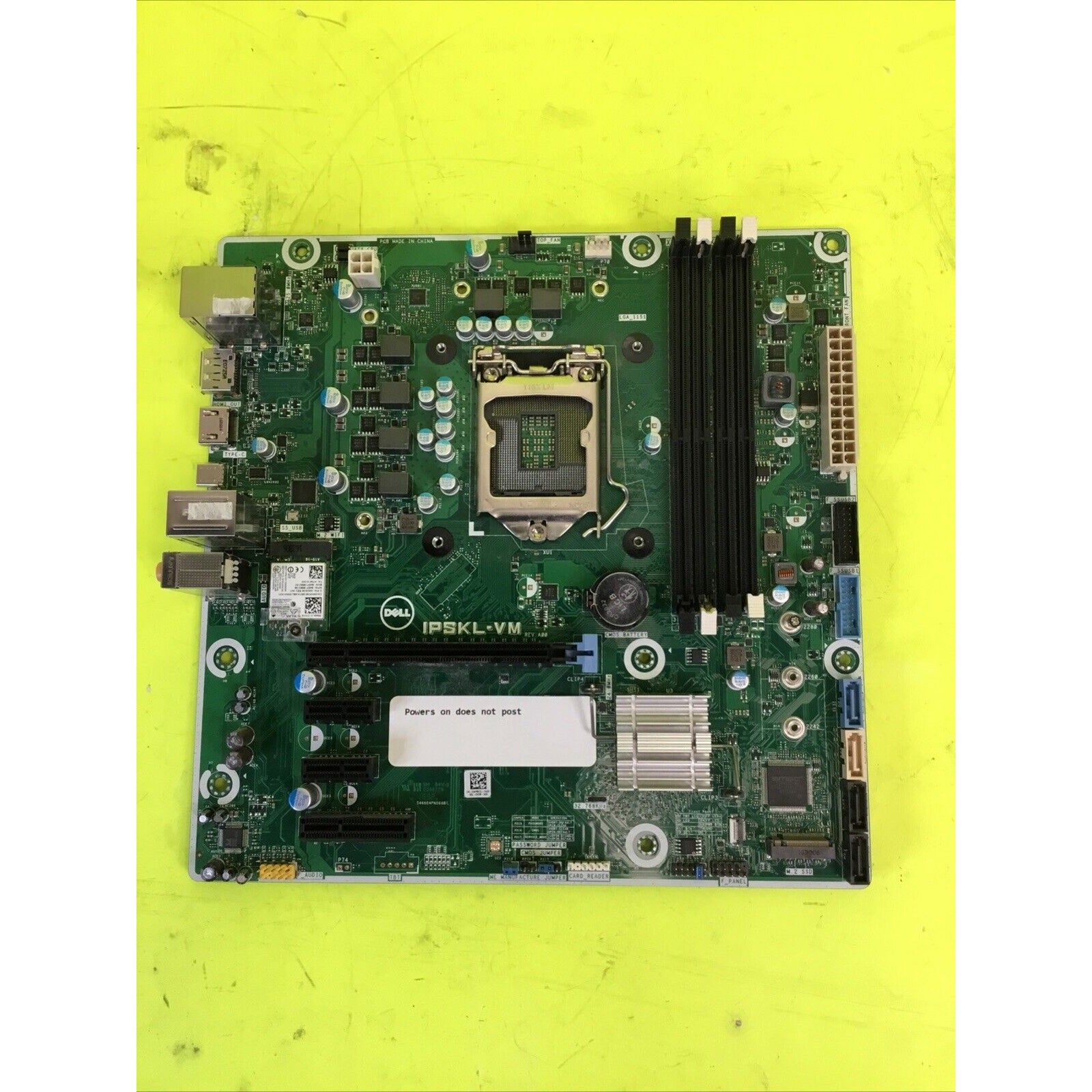Dell XPS 8910 Motherboard LGA1151 DDR4 0WPMFG IPSKL-VM FOR PARTS or REPAIR