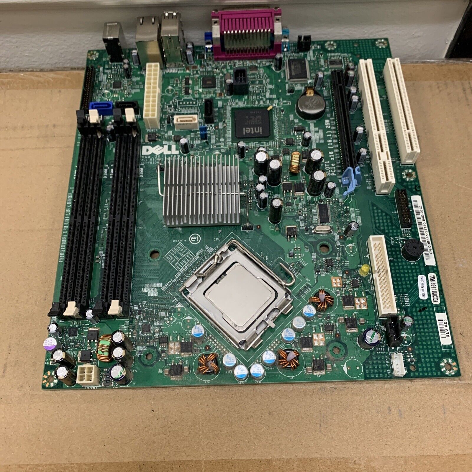 Dell Optiplex 755 DT Motherboard Desktop DR845 CN-0DR845 W/CPU Intel E6550