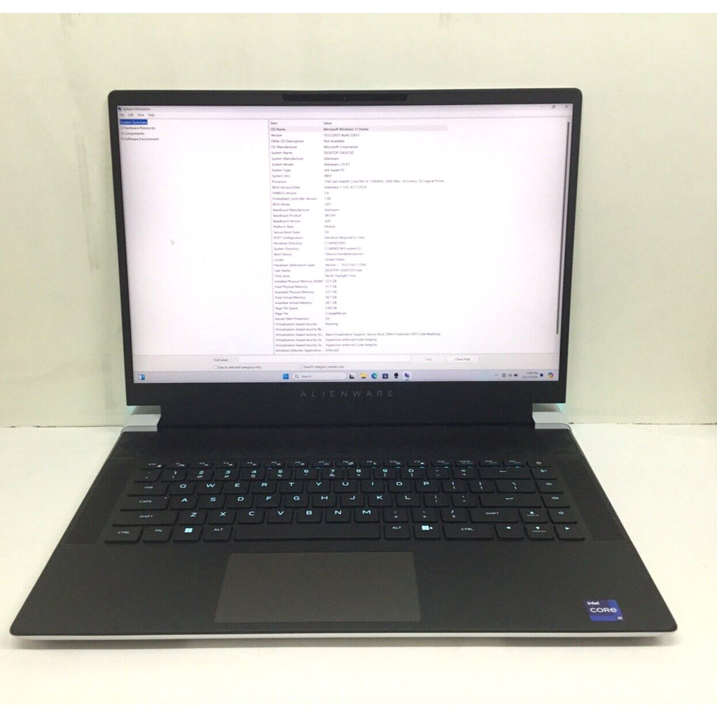 Alienware X16 R1 16" Gaming Laptop I9-13900HK GeForce RTX 4080 32GB RAM 1TB SSD