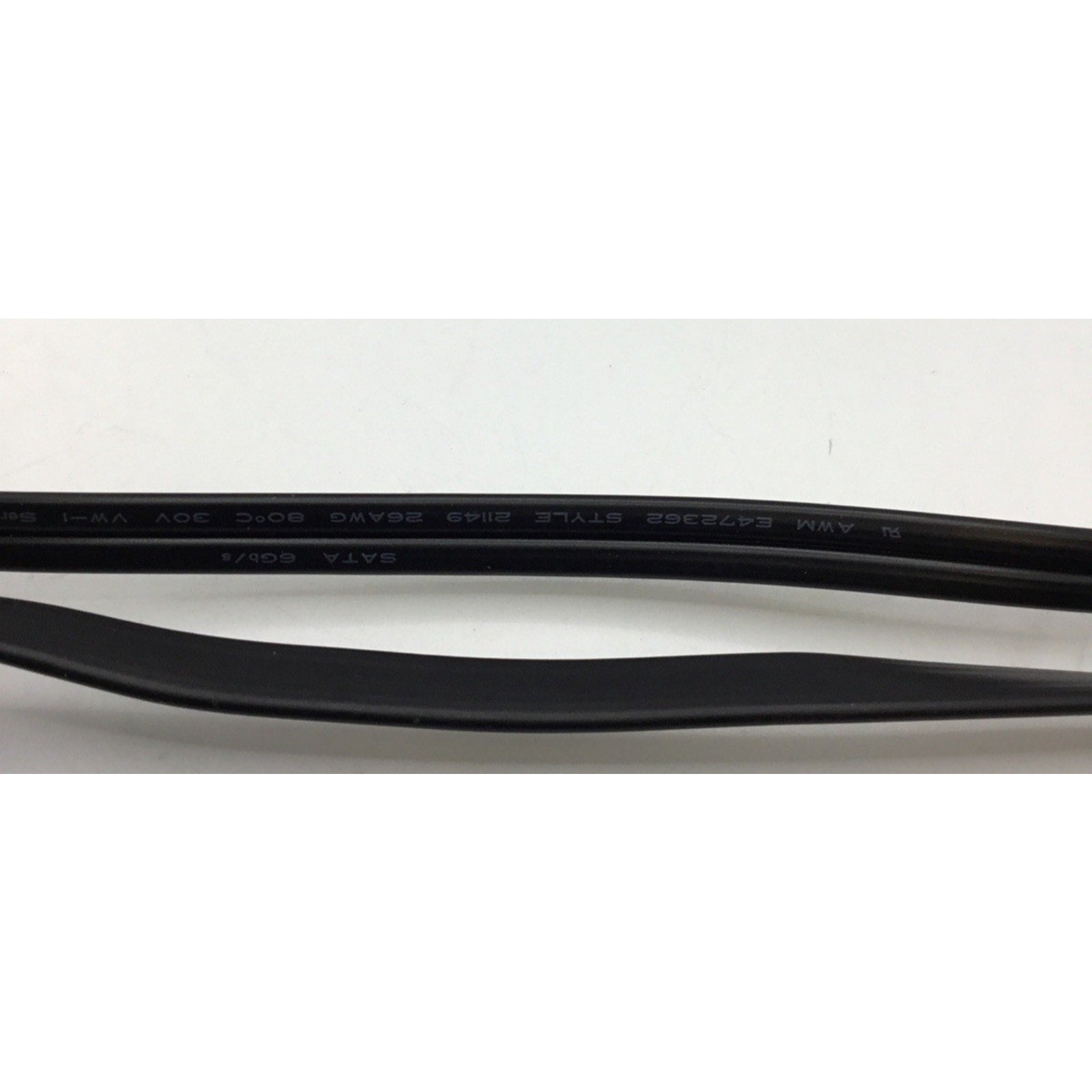 3 Sata Data Cables Serial: ATA 26AWG, Style: 21149, VW-1, 80°C, 30V