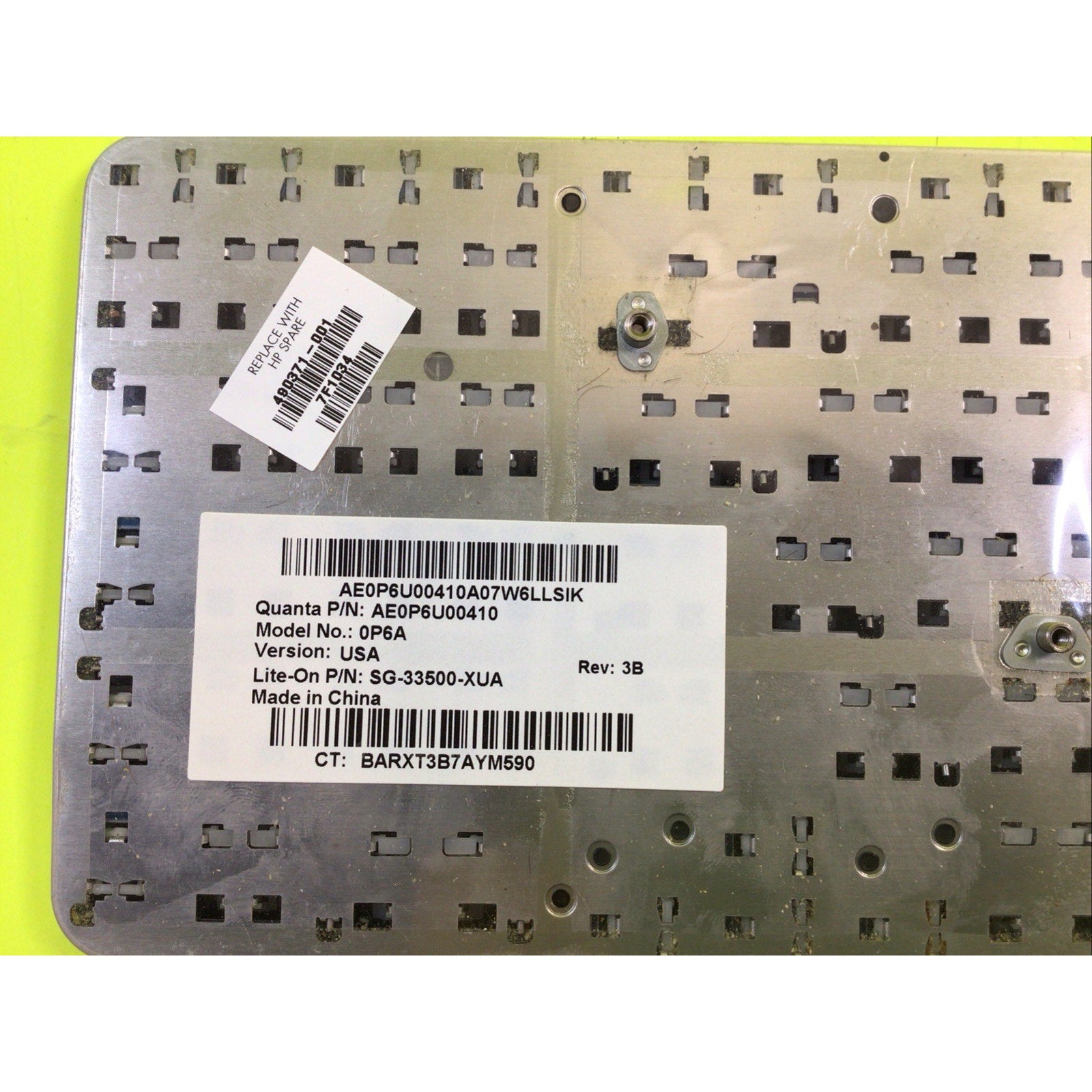 HP G61-429WM Laptop Keyboard 490371-001
