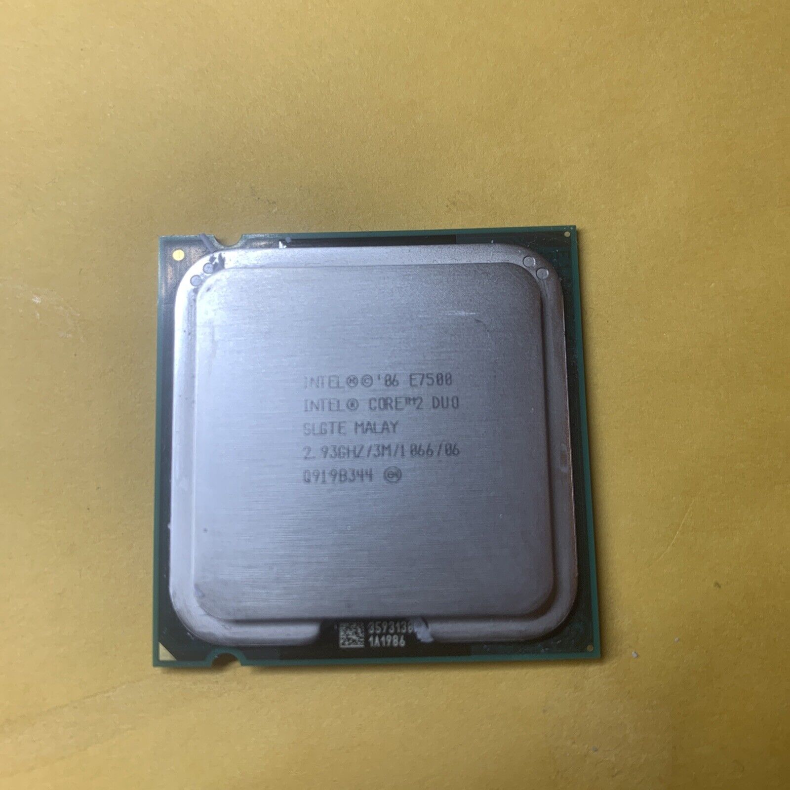 Intel Core 2 Duo CPU E7500 2.93Ghz 1066Mhz Socket Processor SLGTE