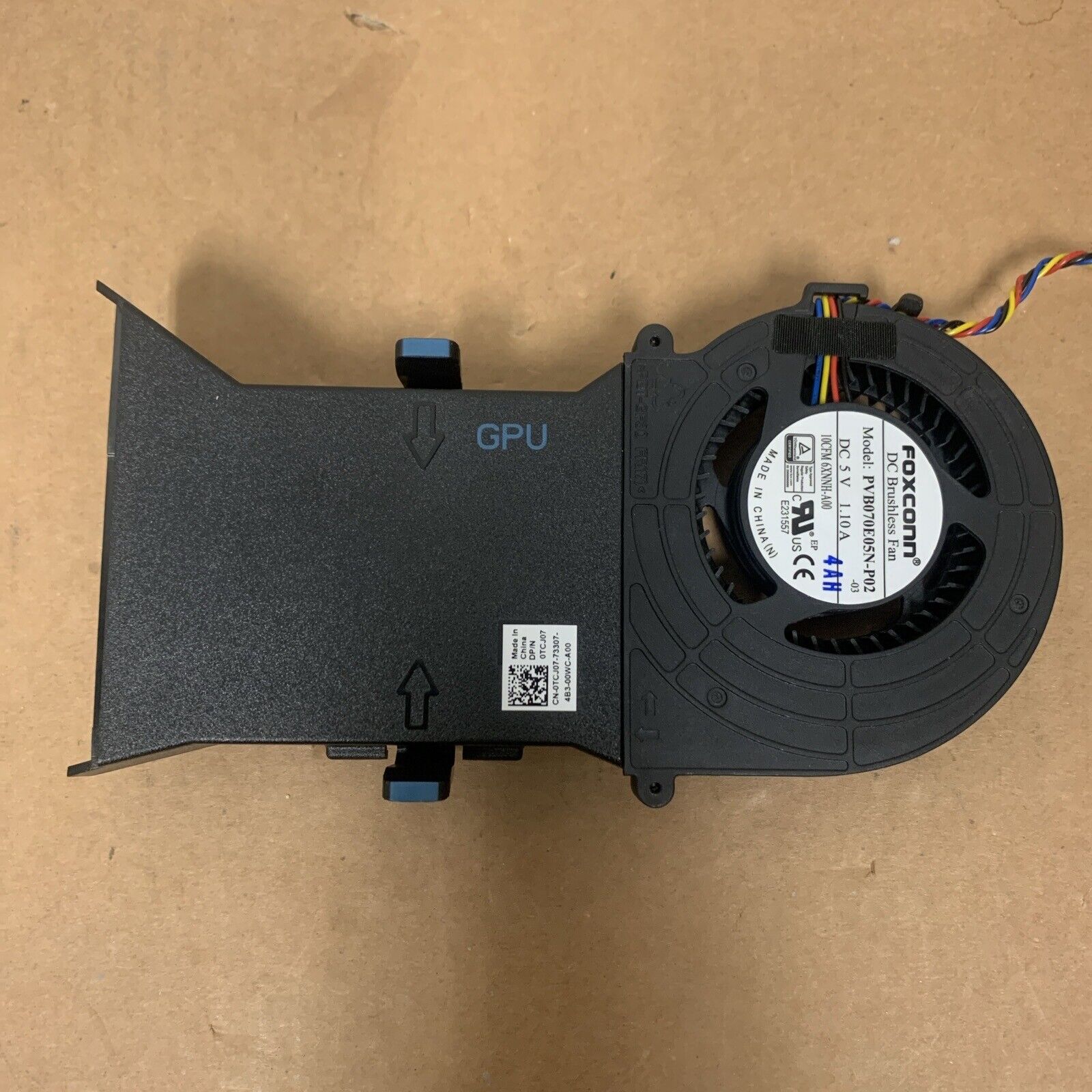 FOXCONN PVB07E05N-P02 5V 1.A 4PIN PWM GPU Turbofan FAN 6XNNH TCJ07