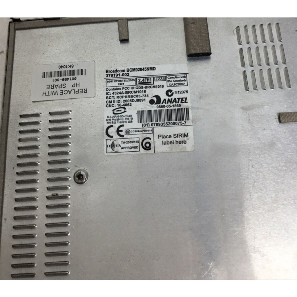 Cover bottom base for HP Elitebook 2730p - 501499-001