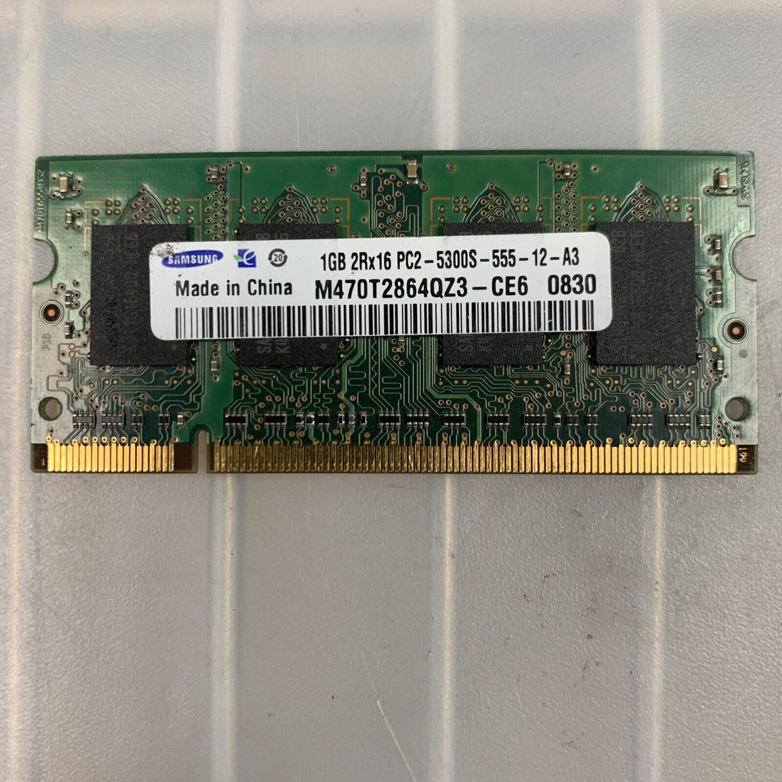 Samsung 1 GB SO-DIMM 667 MHz DDR2 SDRAM Memory (M470T2864QZ3-CE6) #A9