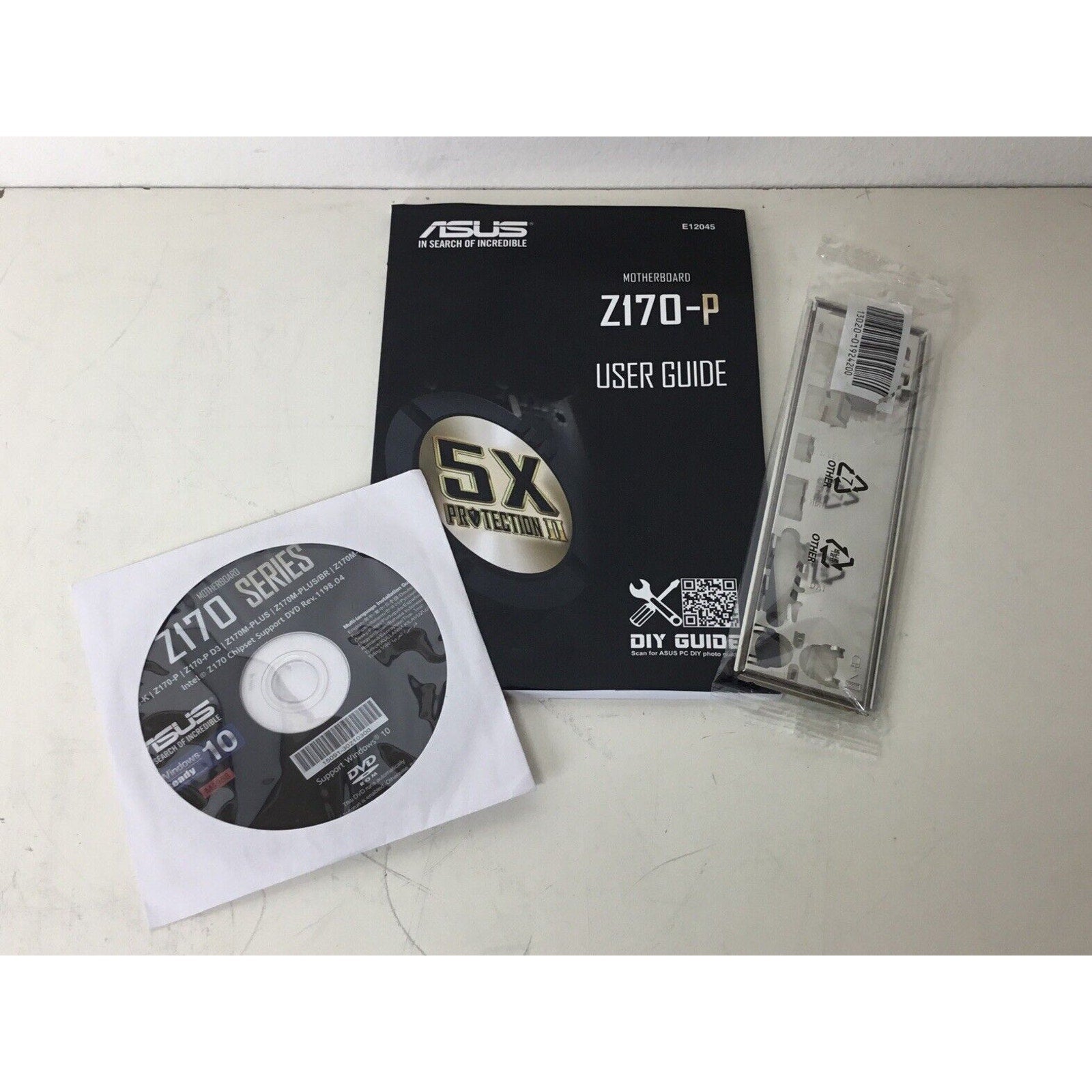 ASUS Z170-P Intel Motherboard User Guide w/ CD and I/O Shield