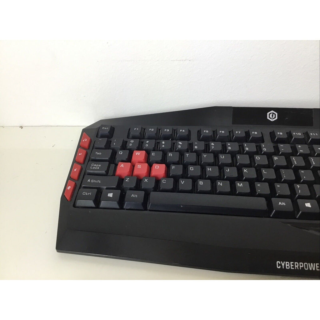 Lot of 2 - Cyberpower PC Gaming Keyboard Multimedia Gaming Wired USB Keyboard