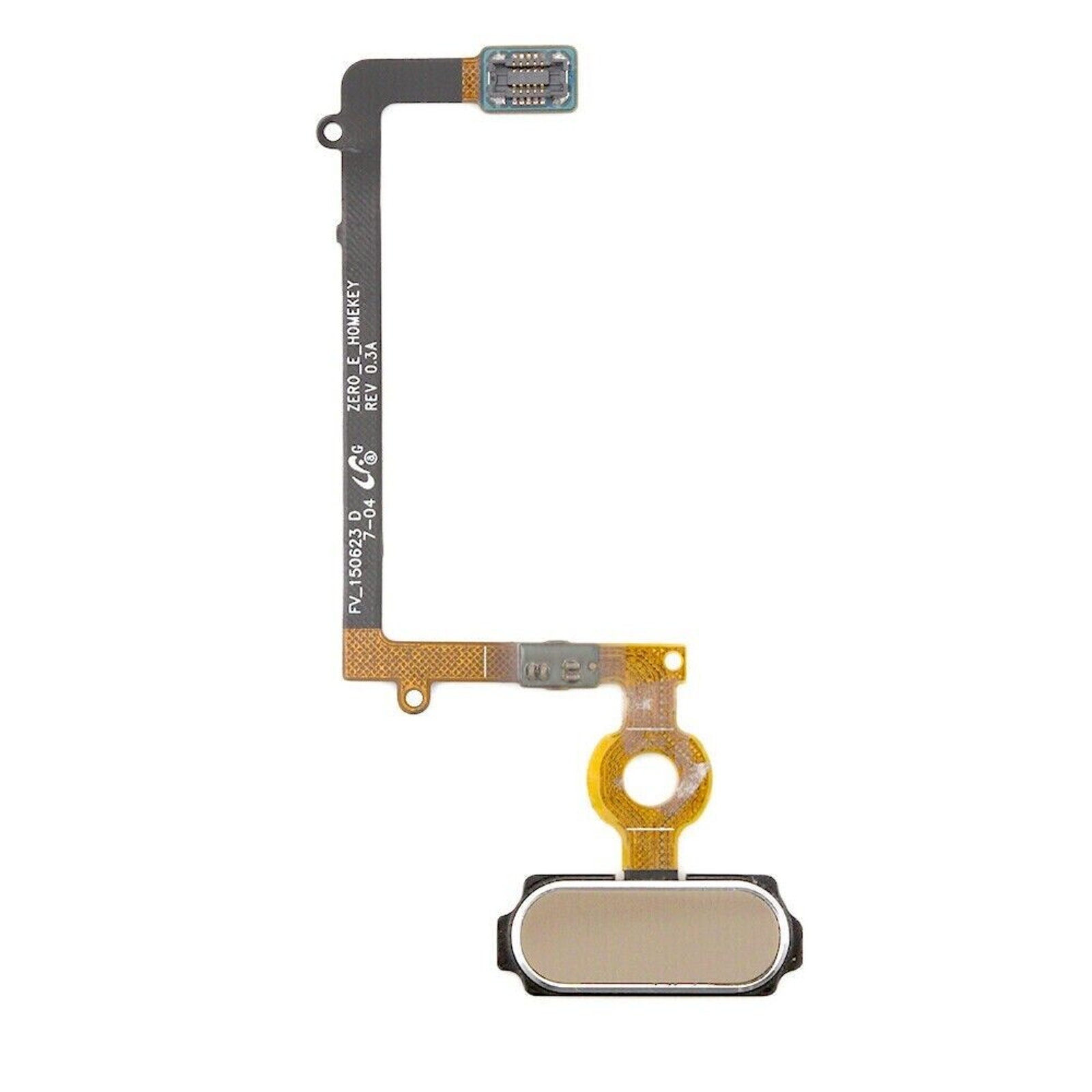 2X Home Button Flex Cable For Samsung Galaxy S6 Edge Gold