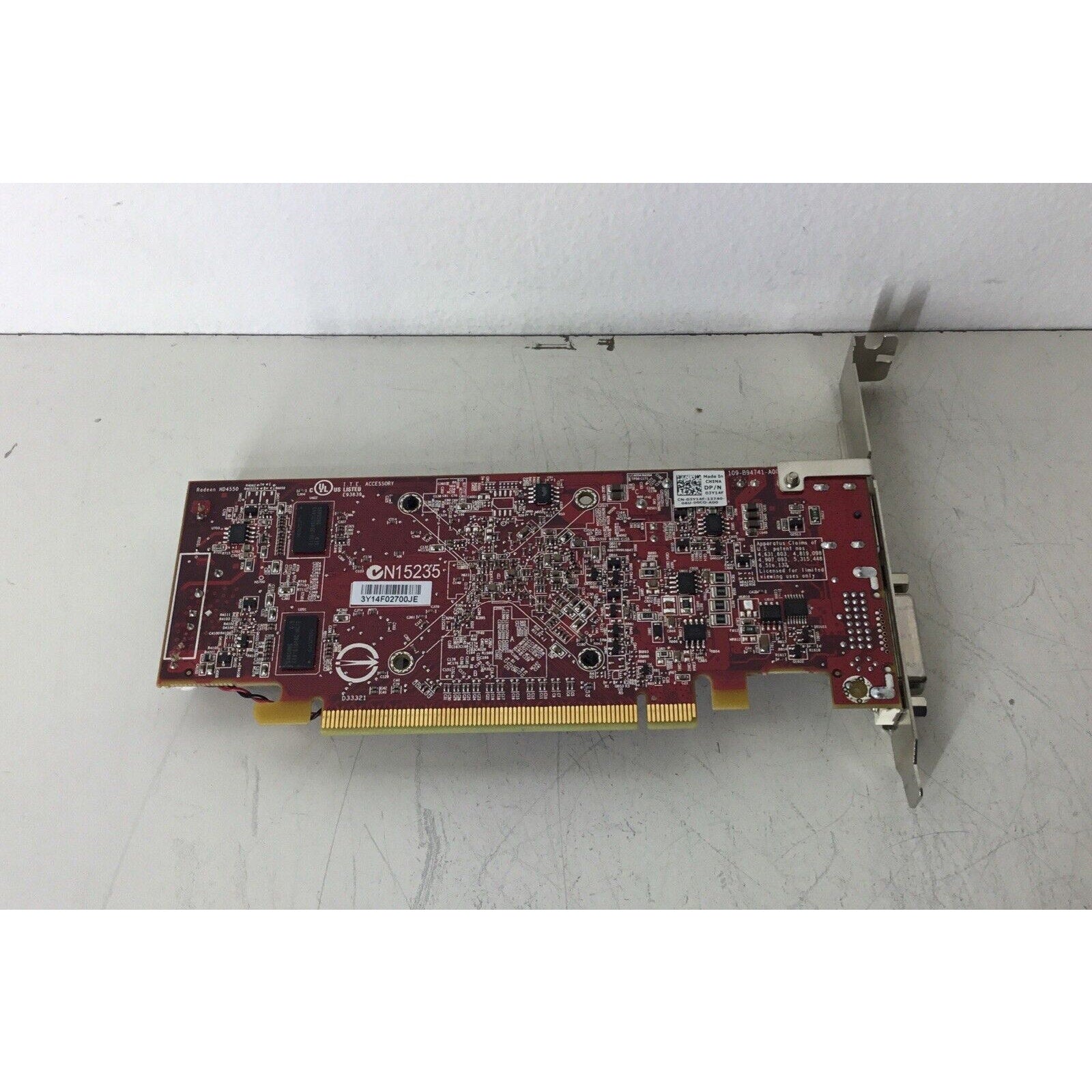 ATI Dell Radeon HD4550 Graphics Video Card High Profile 512MB DVI PCI-E 03Y14F