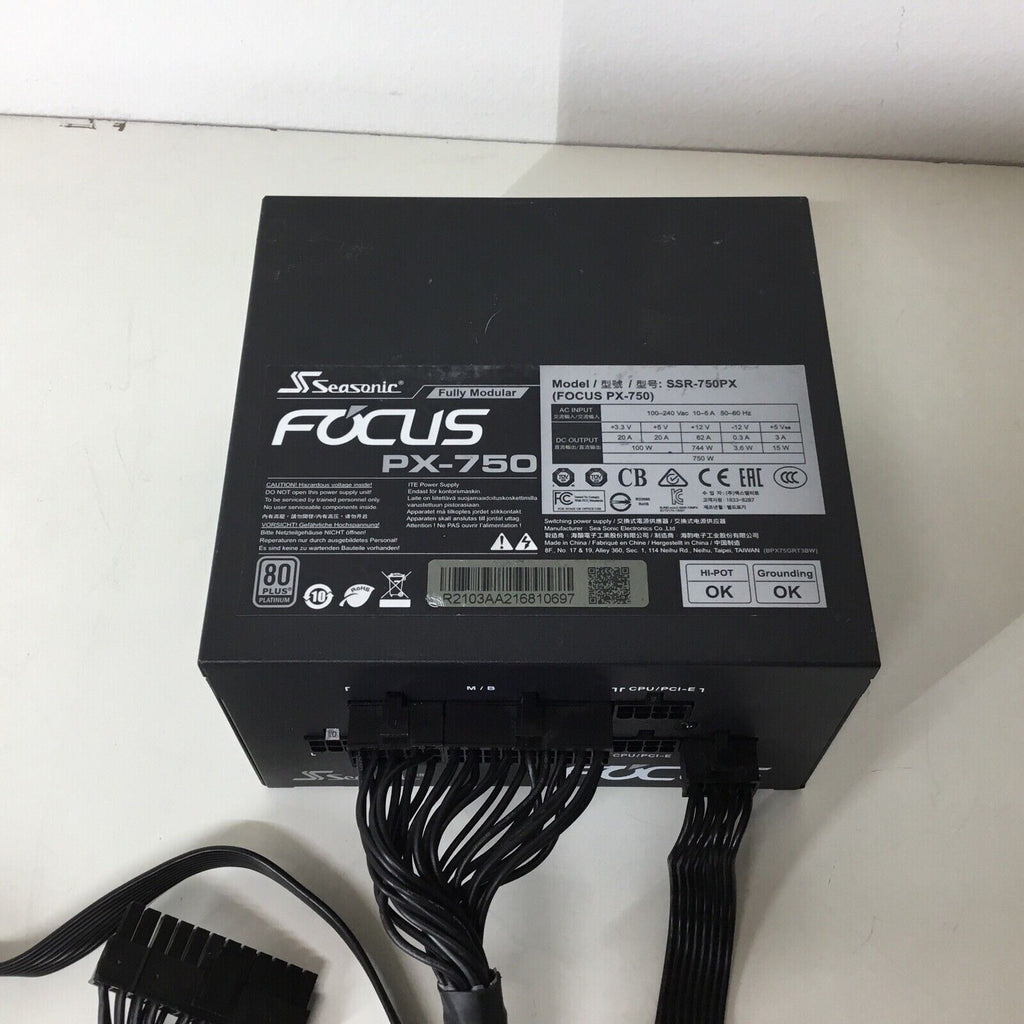 SeaSonic Focus SSR-750PX 750W Power Supply - Modular Cables Not Included