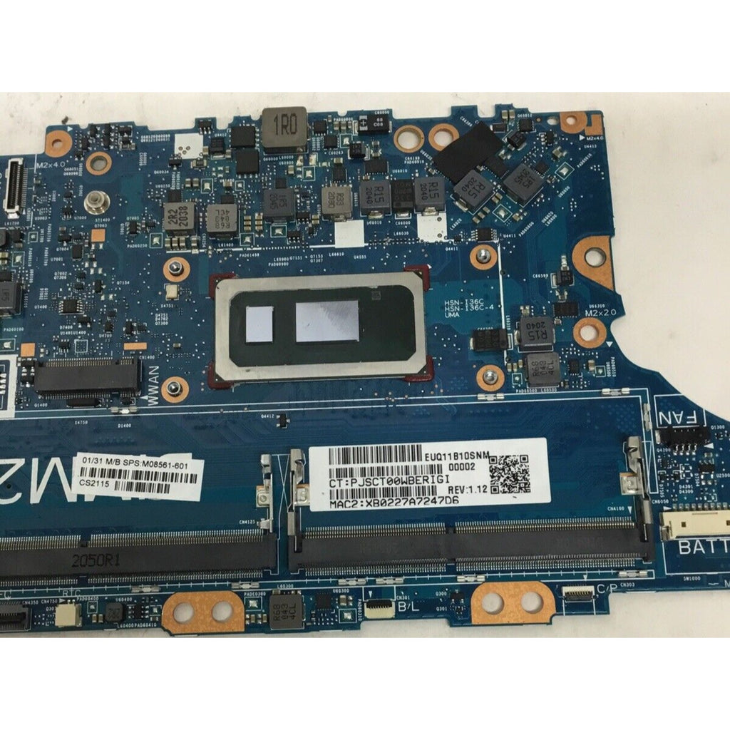PARTS ONLY HP Elitebook 840 G7 14" Laptop Motherboard with i7-10610U M08561-601