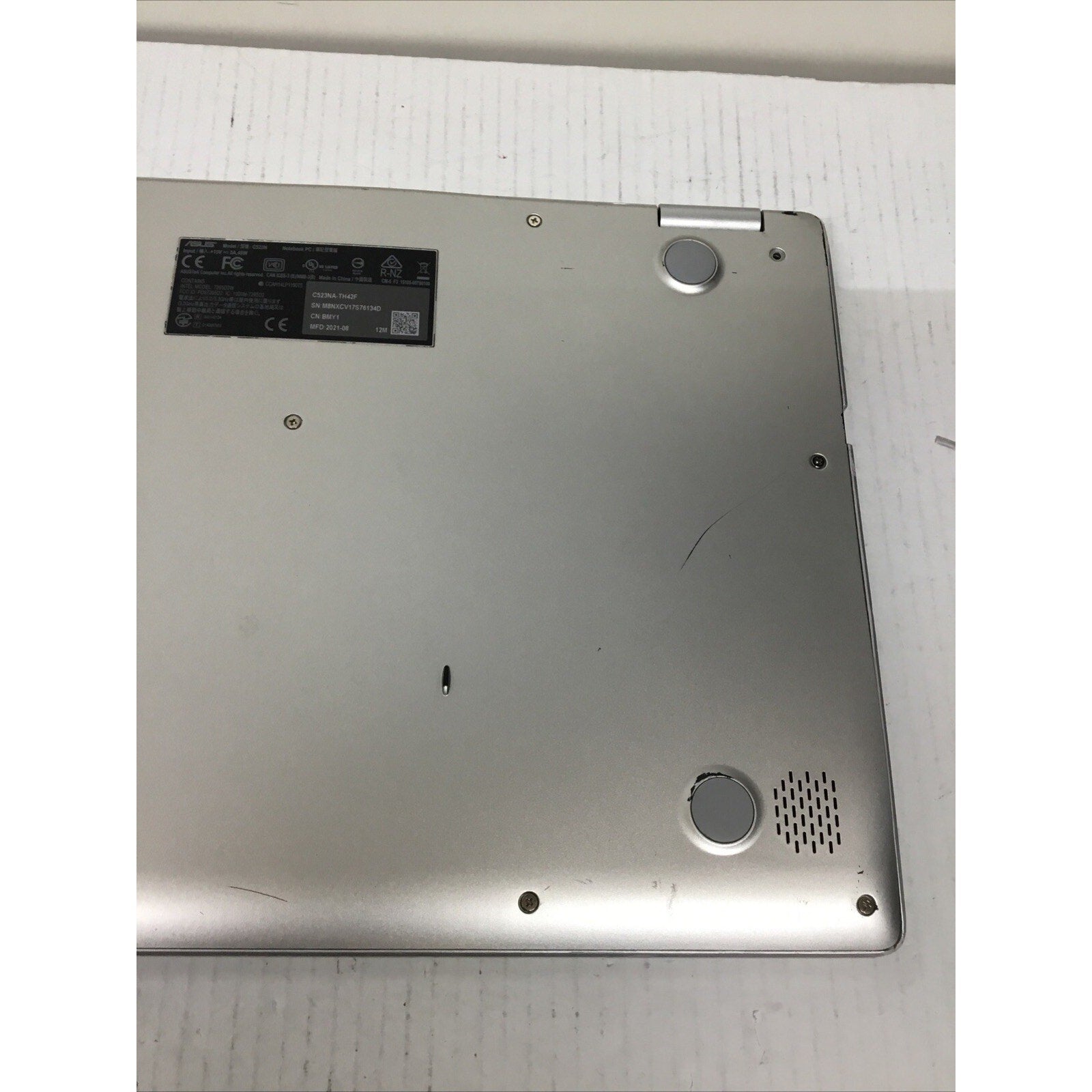 FOR PARTS - Asus Chromebook 15.6" Intel (C523NA-TH44F)