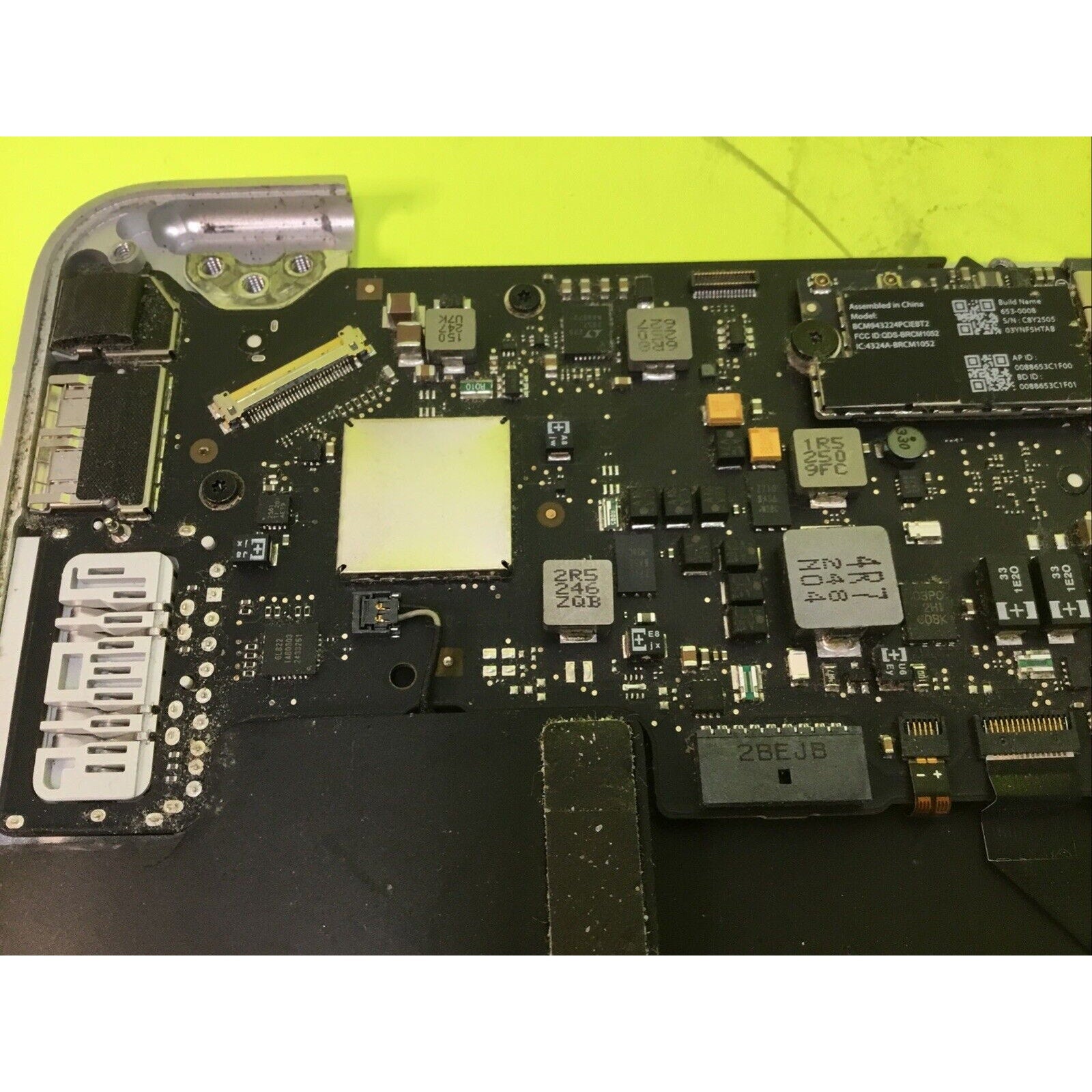 FOR PARTS Apple MacBook Air 13" A1466 Palmrest Assembly and Motherboard