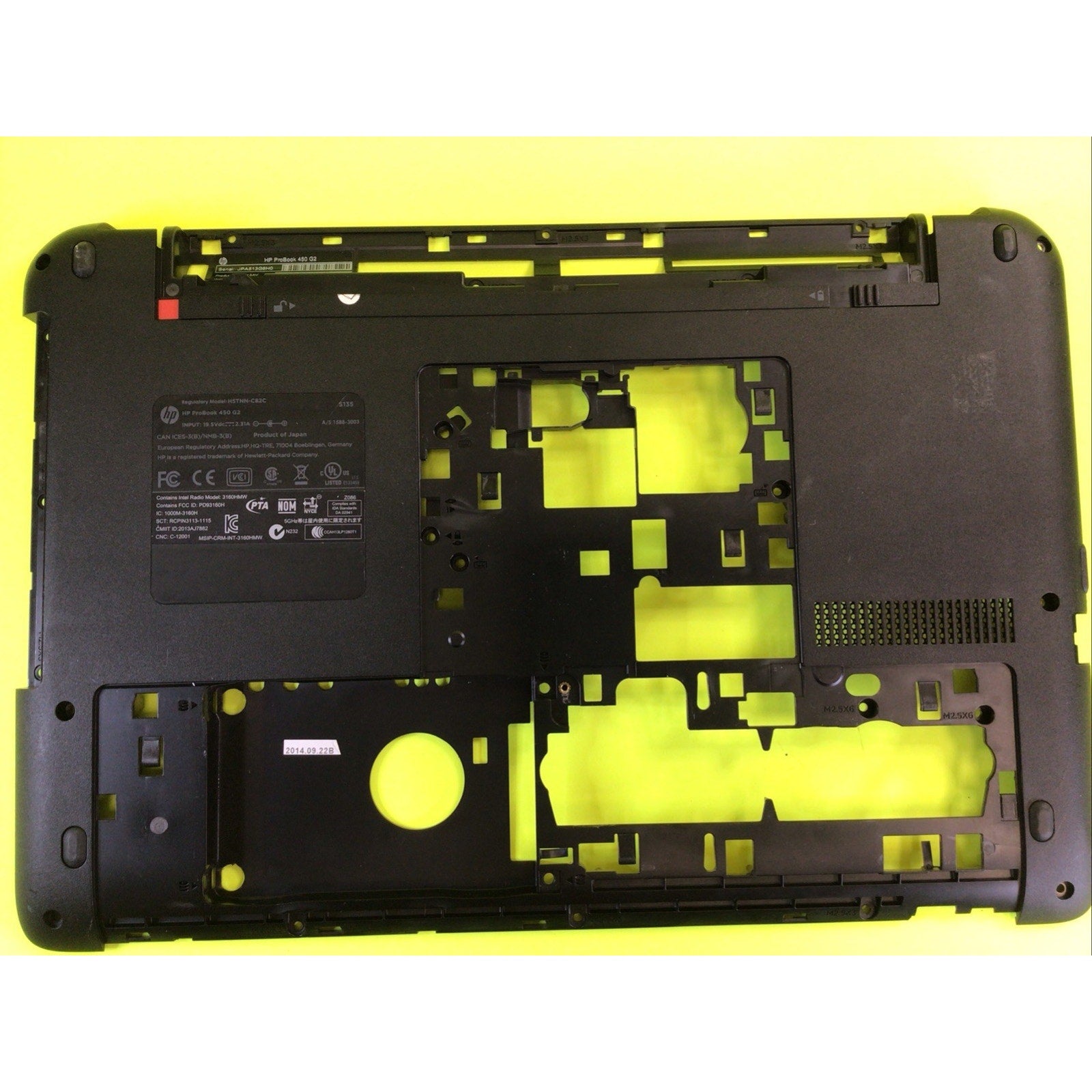 HP ProBook 450 G2 Series Bottom Chassis 768124-001