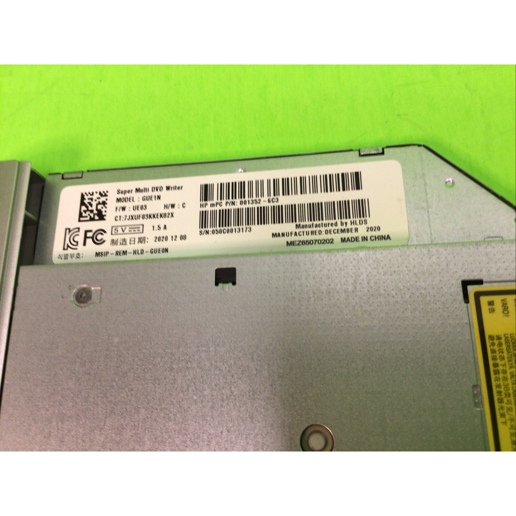 GUE1N HP DVD DRIVE WITH BEZEL COVER SILVER
