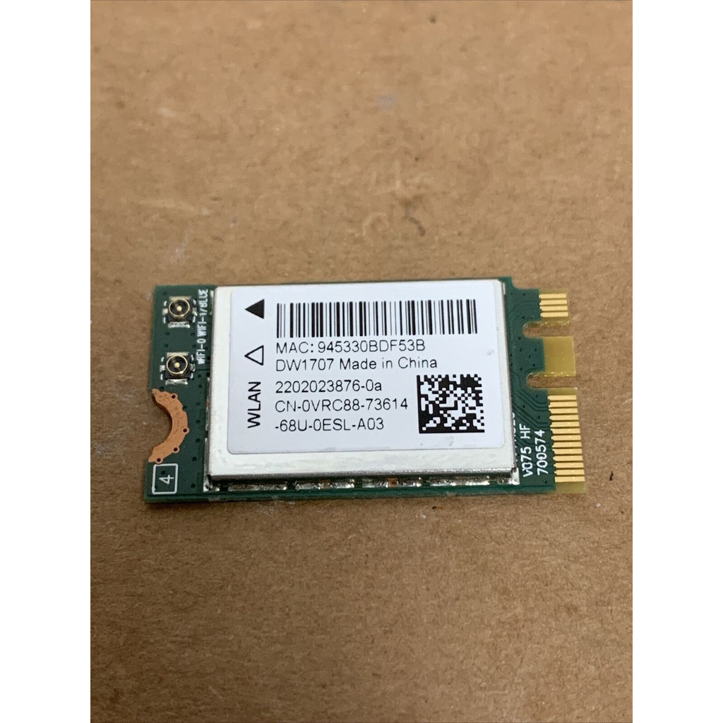 GENUINE DELL WIRELESS WiFi BLUETOOTH CARD 802.11 b/g/n M.2 DW1707 VRC88 0VRC88