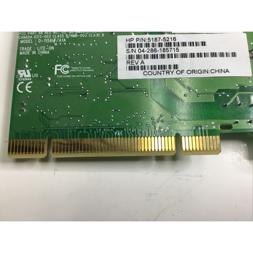 Agere Systems KB5817 D-1156#/A1A Modem Card 5187-5216