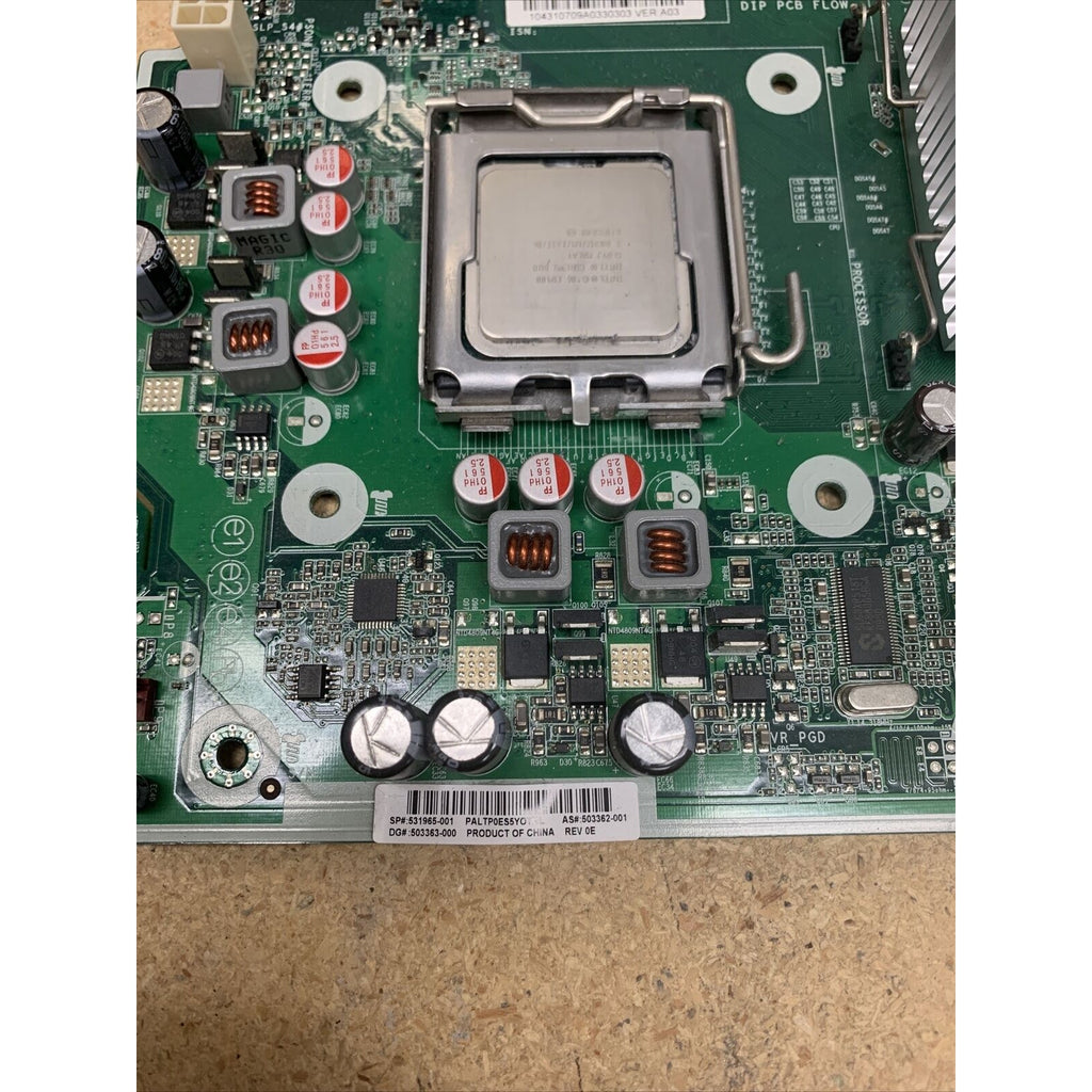 HP 6000 Pro SFF Motherboard 531965-001 LGA775 DDR3 With E8400 CPU Included