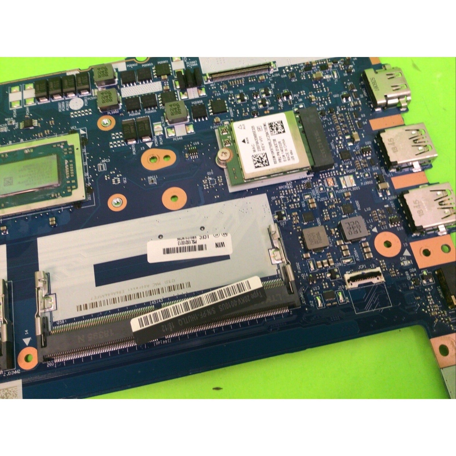 Lenovo ThinkPad Motherboard AMD R3 2200U E485 E585 NM-B531 FOR PARTS or REPAIR