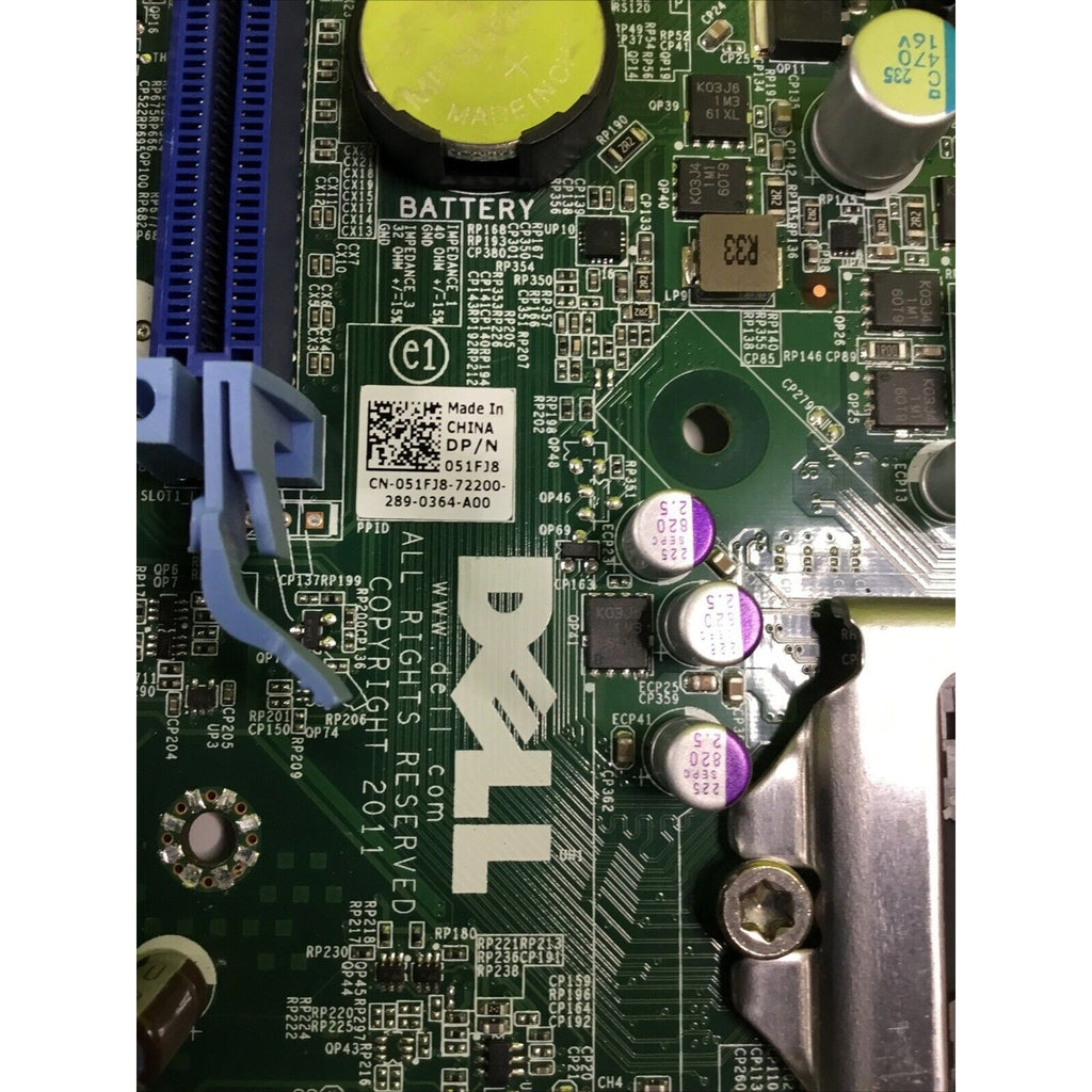051FJ8 Dell OptiPlex Motherboard LGA1155