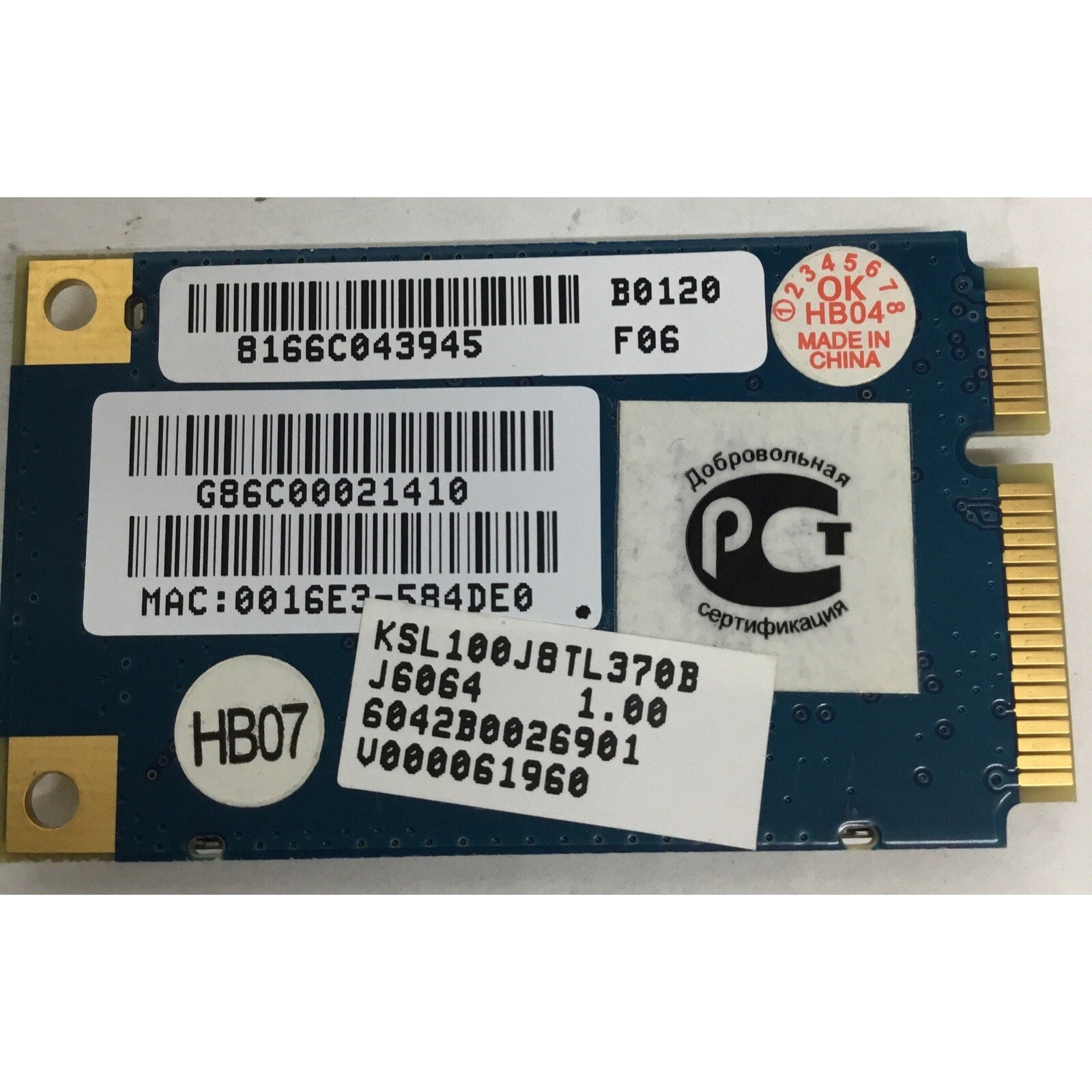 Toshiba Mini PCI Express Wireless Card AR5BXB61 PA3501U-1MPC