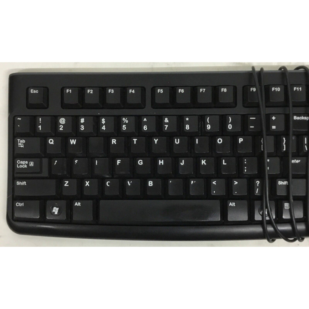 Logitech K120 Ergonomic Desktop Wired Keyboard USB Black - Number Pad - Tested