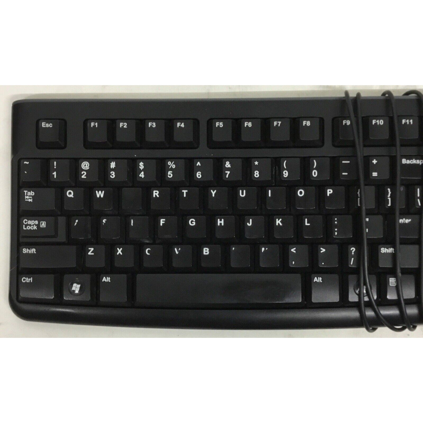 Logitech K120 Ergonomic Desktop Wired Keyboard USB Black - Number Pad - Tested