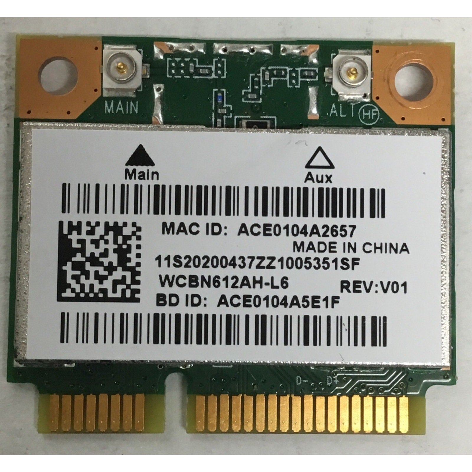 Dell Inspiron 3521 WiFi Bluetooth Card WLAN QCWB335 5GC50