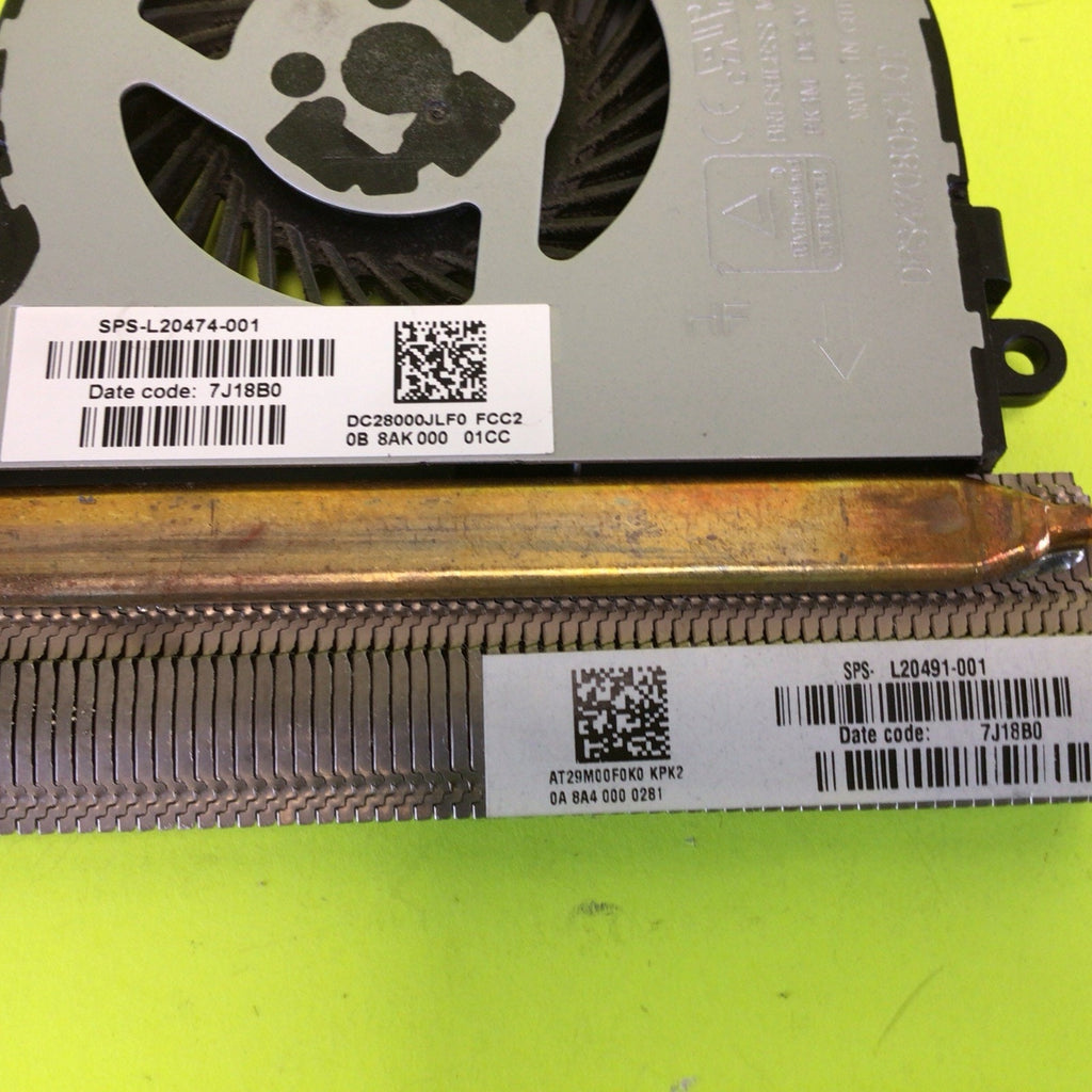 HP FAN AND HEATSINK 15-DB 15 L20474-001 L20491-001
