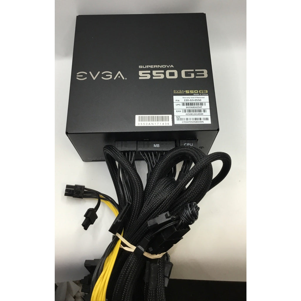 EVGA SuperNOVA 550 G3 550W Gold Modular PSU + All Pictured Cables