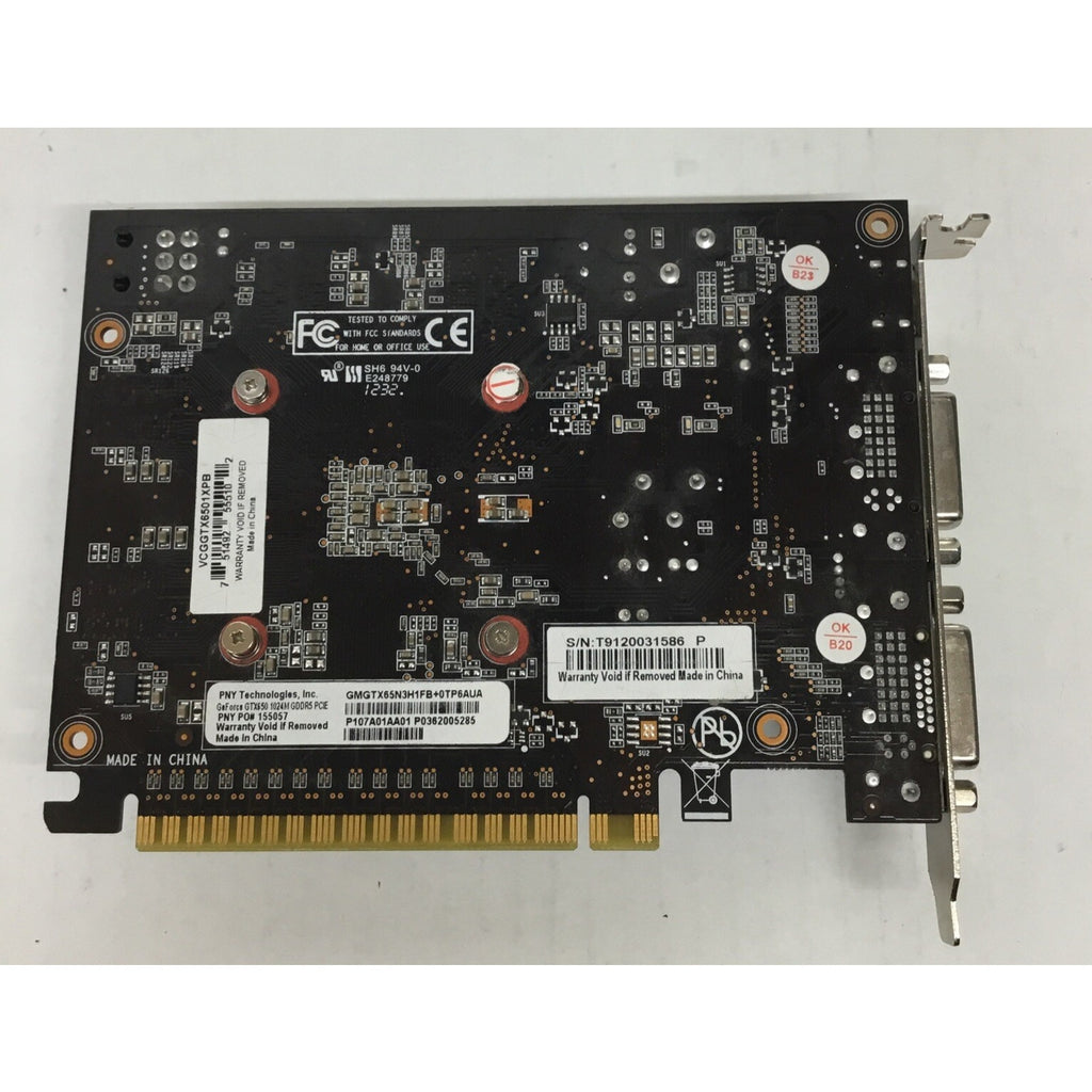 PNY NVIDIA GeForce GTX 650 / GMGTX65N3H1FB (VCGGTX6501XPB) 1GB Video Card