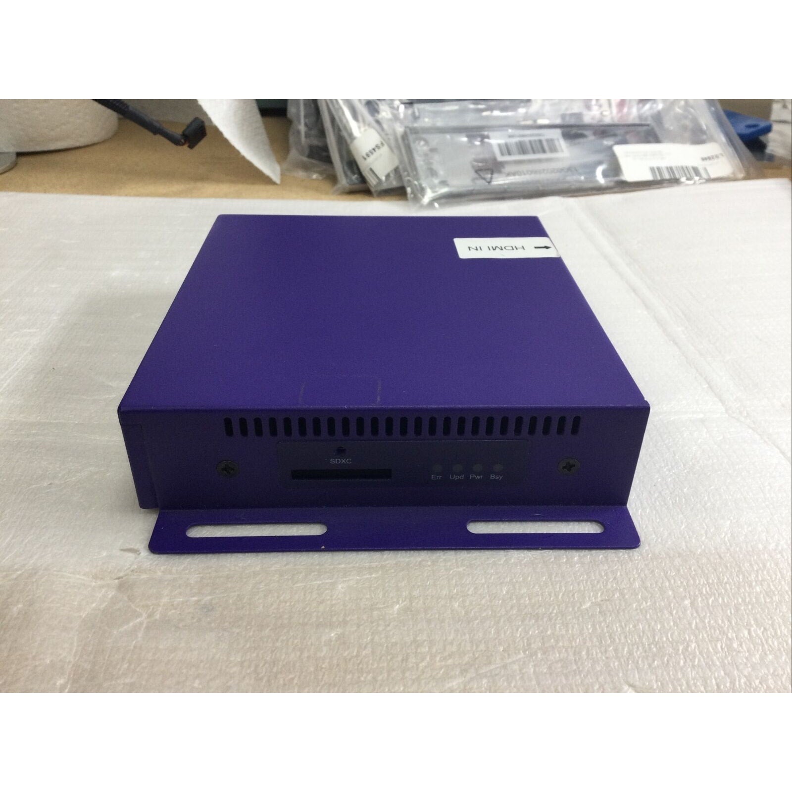 BrightSign HD120 Full HD Player - Unit and Power Cable