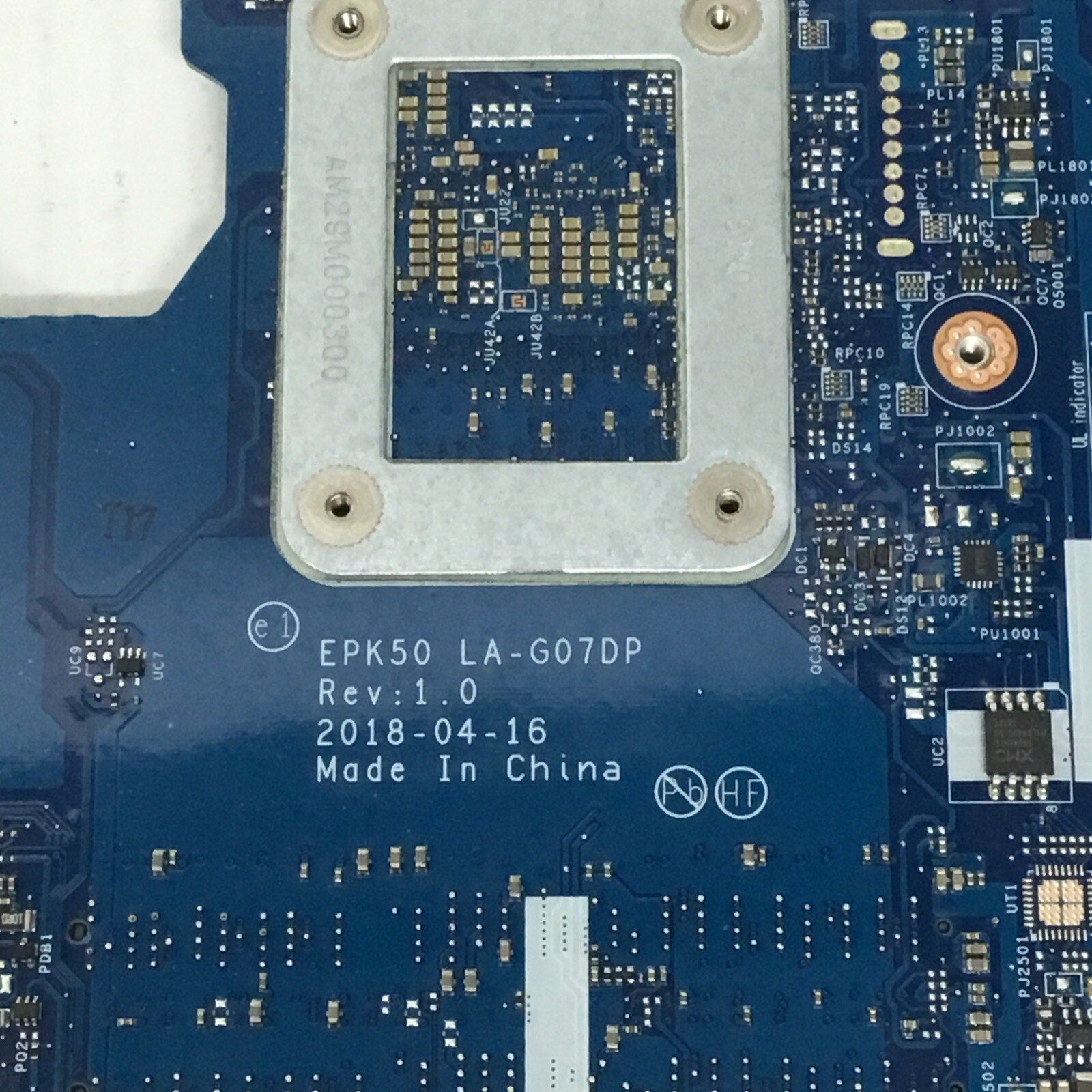 LA-G07DP HP MOTHERBOARD INTEL I7-7200U 15-da0085od