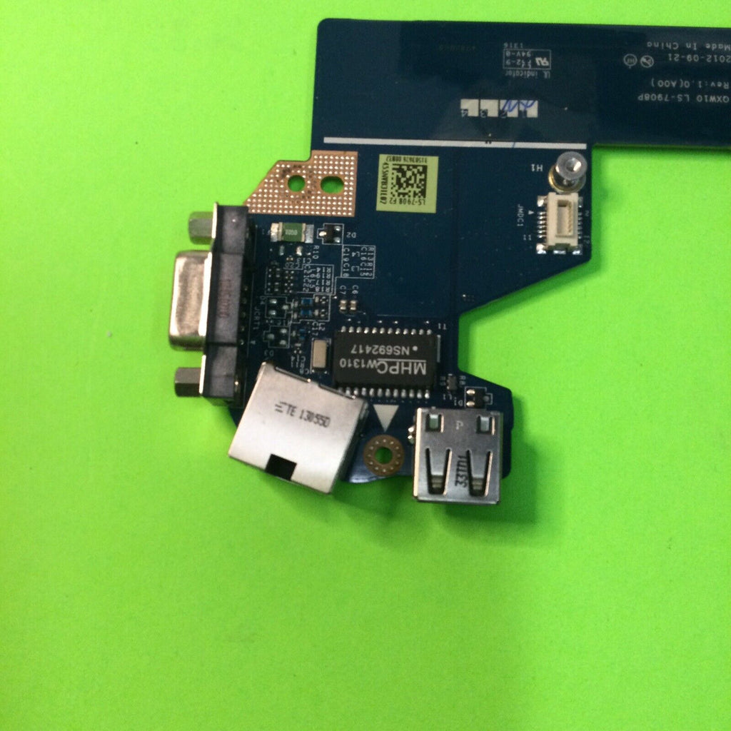 Dell Latitude E5530 Laptop Ethernet USB VGA Port Board 0826R6 LS-7908P