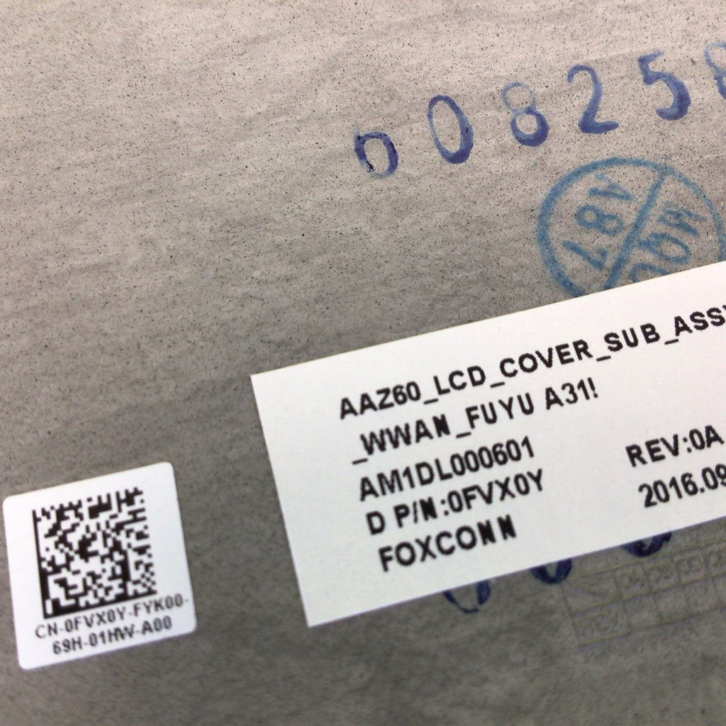 Dell Latitude E7470 Laptop LCD Back Cover Lid Top FVX0Y 0FVX0Y