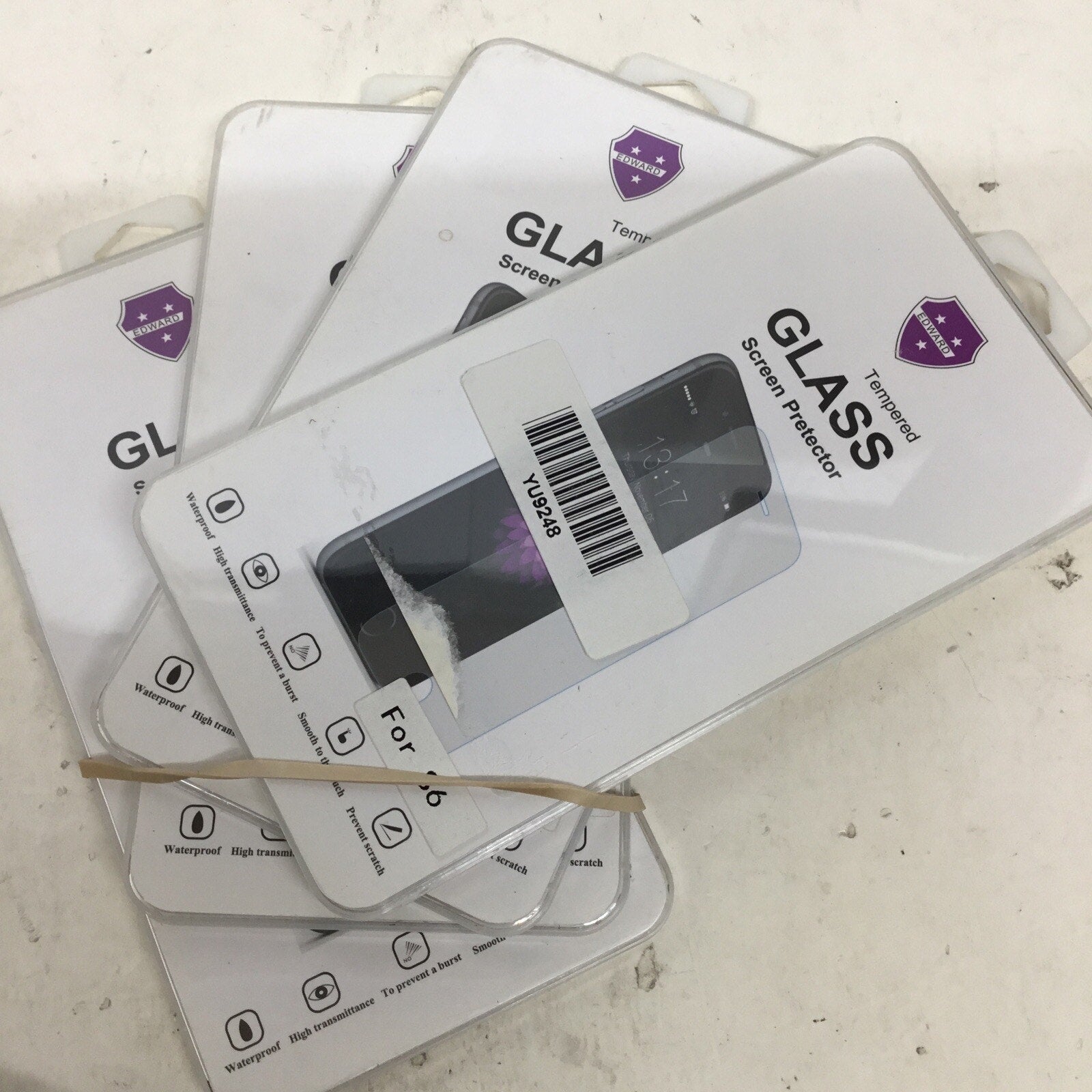 Lot of 4 Real Tempered Glass Screen Protector for Apple iPhone 6S