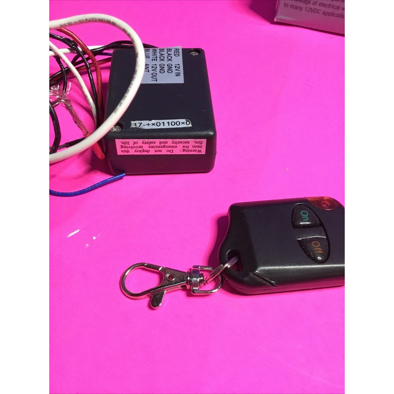 12v 15A 2 channels on off dry contact wireless relay remote control switch