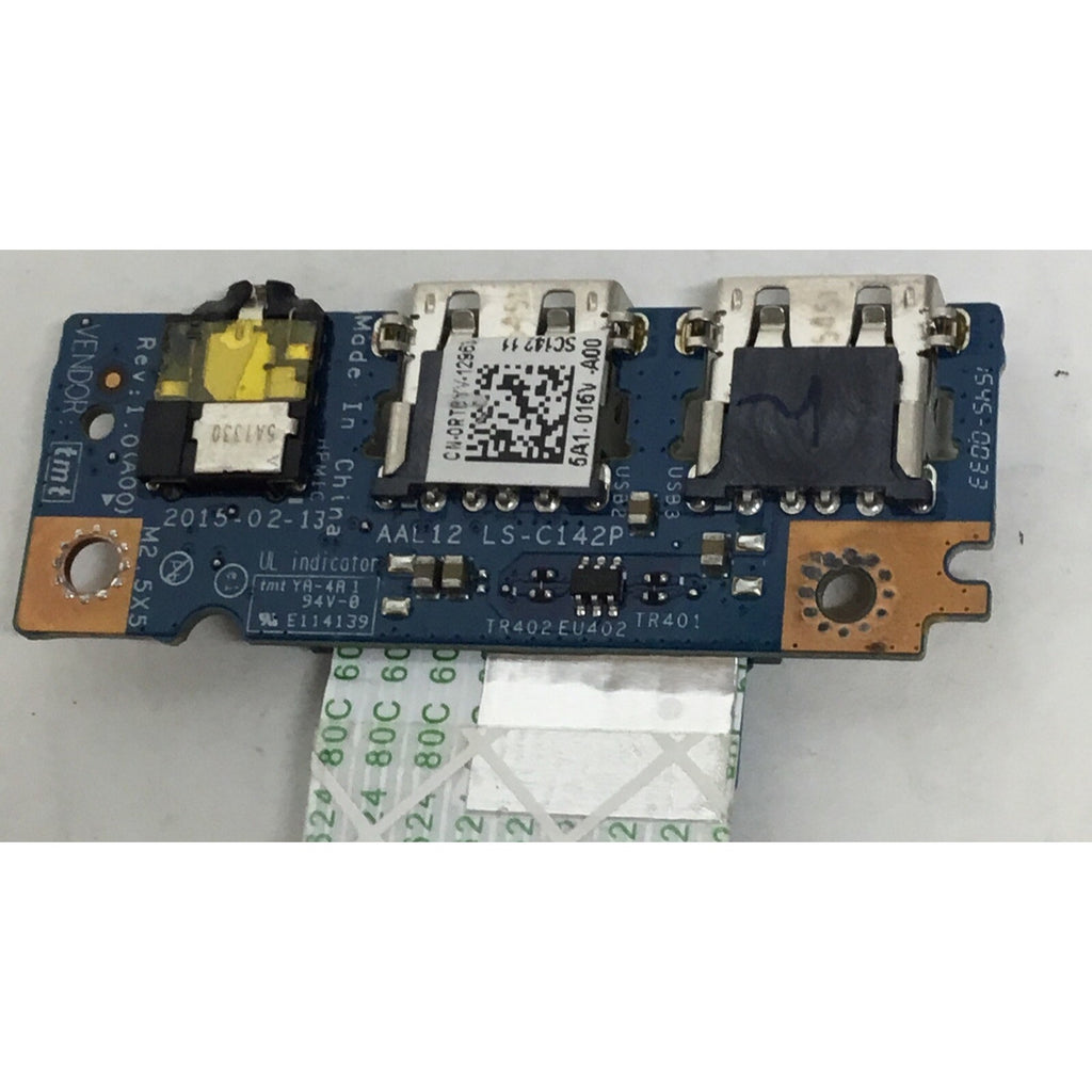 Dell Inspiron Genuine Laptop USB Audio Port Board w/Cable LS-C142P