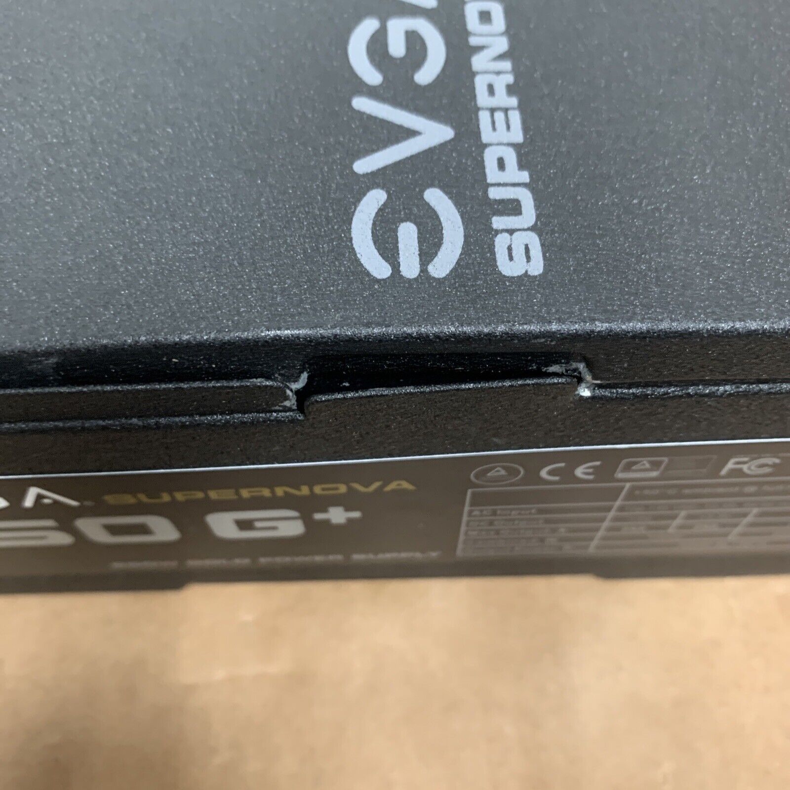 *DAMAGED* EVGA SuperNOVA 120-GP-0850-X1, 850 G+, 80 Plus Gold 850W (B1) - Broken