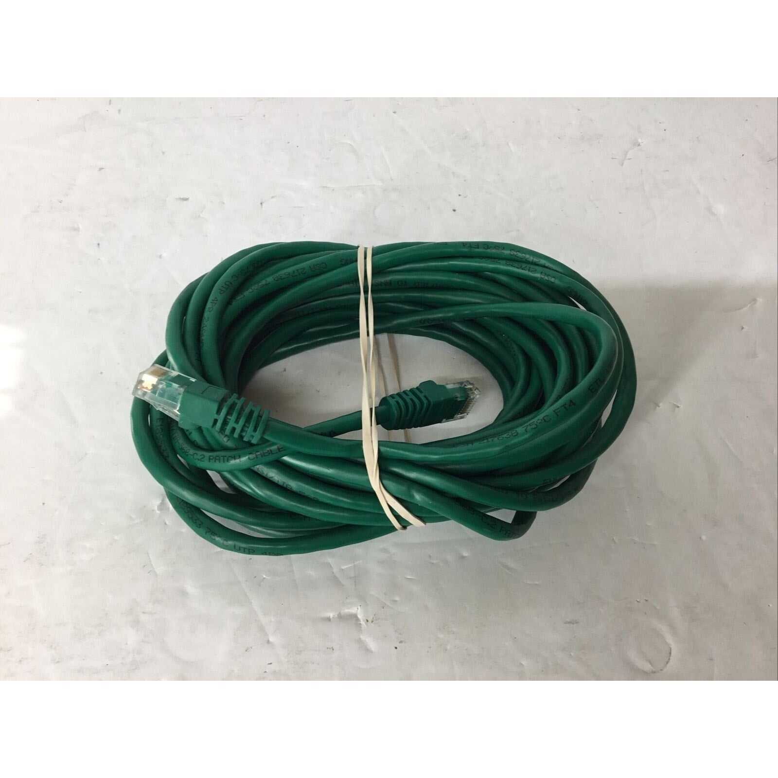 20ft Ethernet Patch Cable ANSI/TIA-568-C.2 E189533-Green