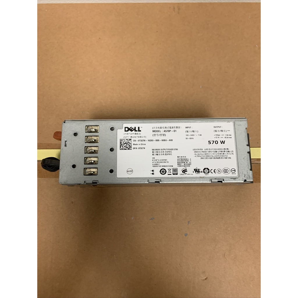 Dell Poweredge R710 T610 570W Power Supply MYXYH T327N VPR1M G0KD5 RXCPH J98GF