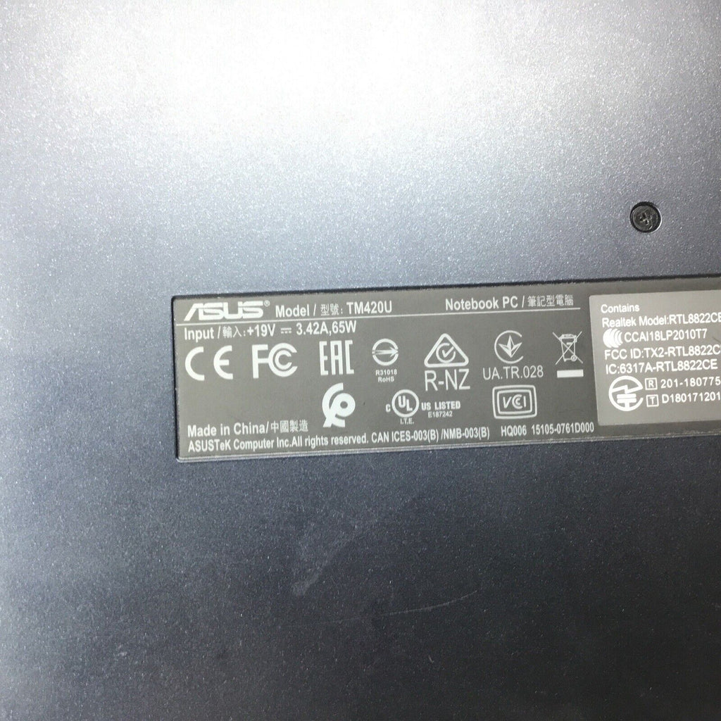 READ - Asus Vivobook Flip 14 - Ryzen 7 5700U, 16 GB RAM (TM420UA-IS79T)