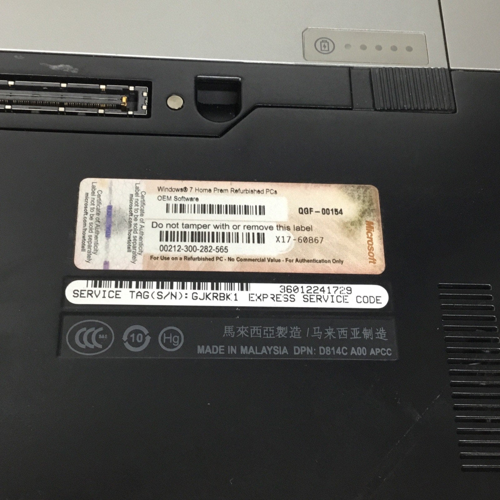 For Parts Dell Latitude E6400 Intel Core 2 Duo P8600 2.40GHz 2 GB READ DESC