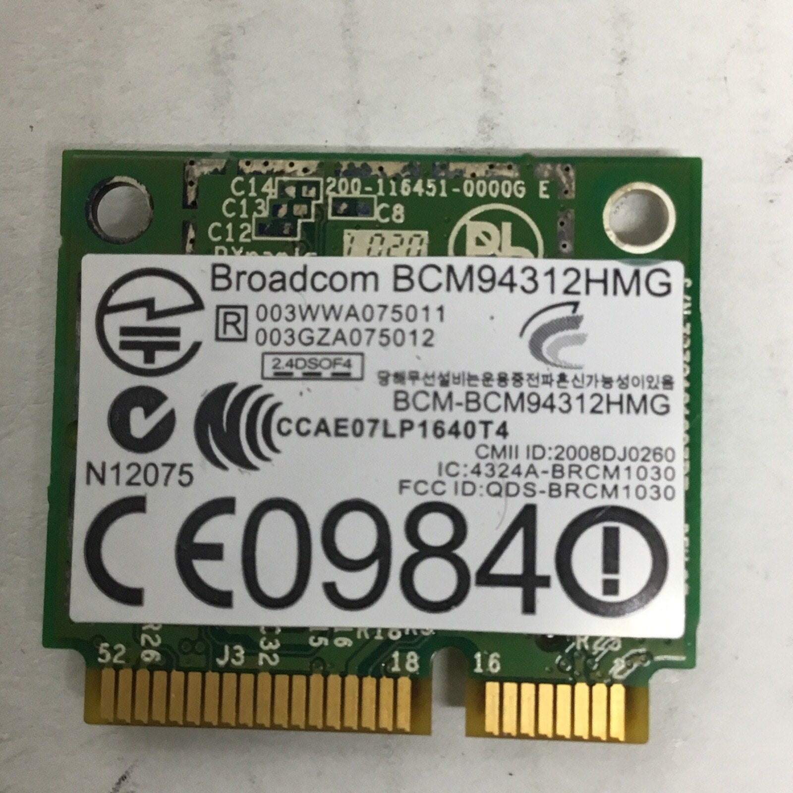 Dell Inspiron 1440 1520 1750 1737 Wireless Wifi Card 0KW770 Broadcom BCM94312HMG