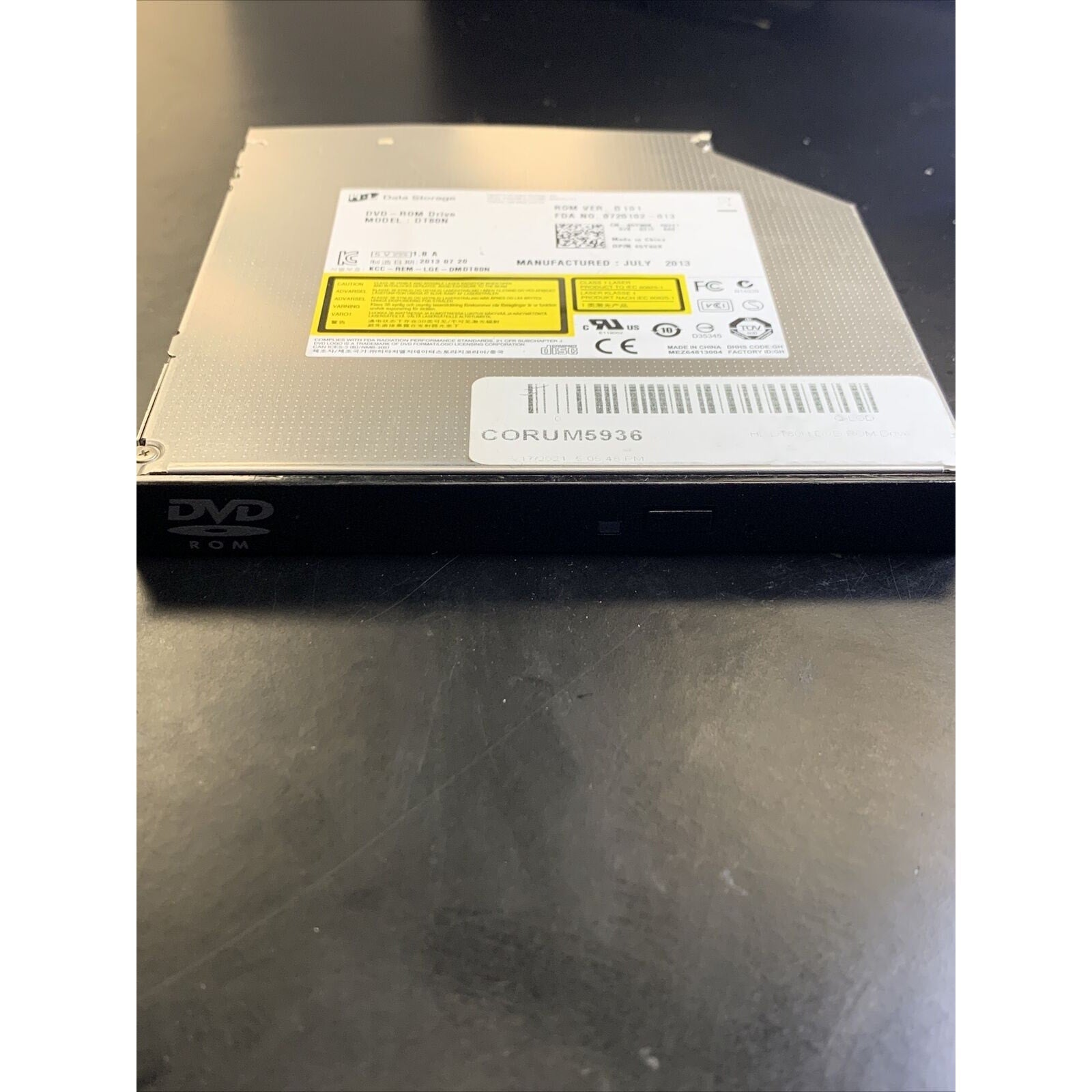 DELL OPTIPLEX 7010 SFF SATA DVD-ROM W/BEZEL 5Y08K DT80N 12.7MM