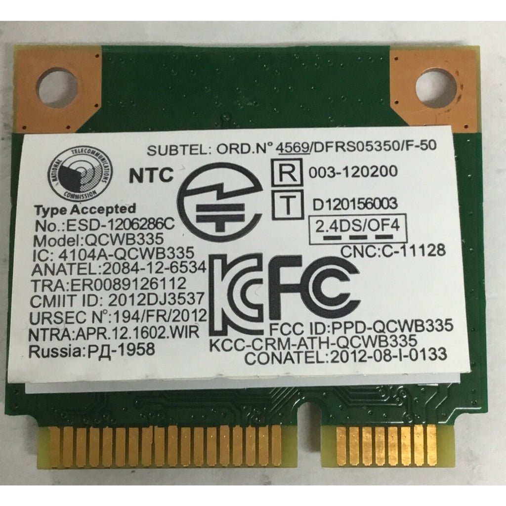 Dell Inspiron 3521 WiFi Bluetooth Card WLAN QCWB335 5GC50