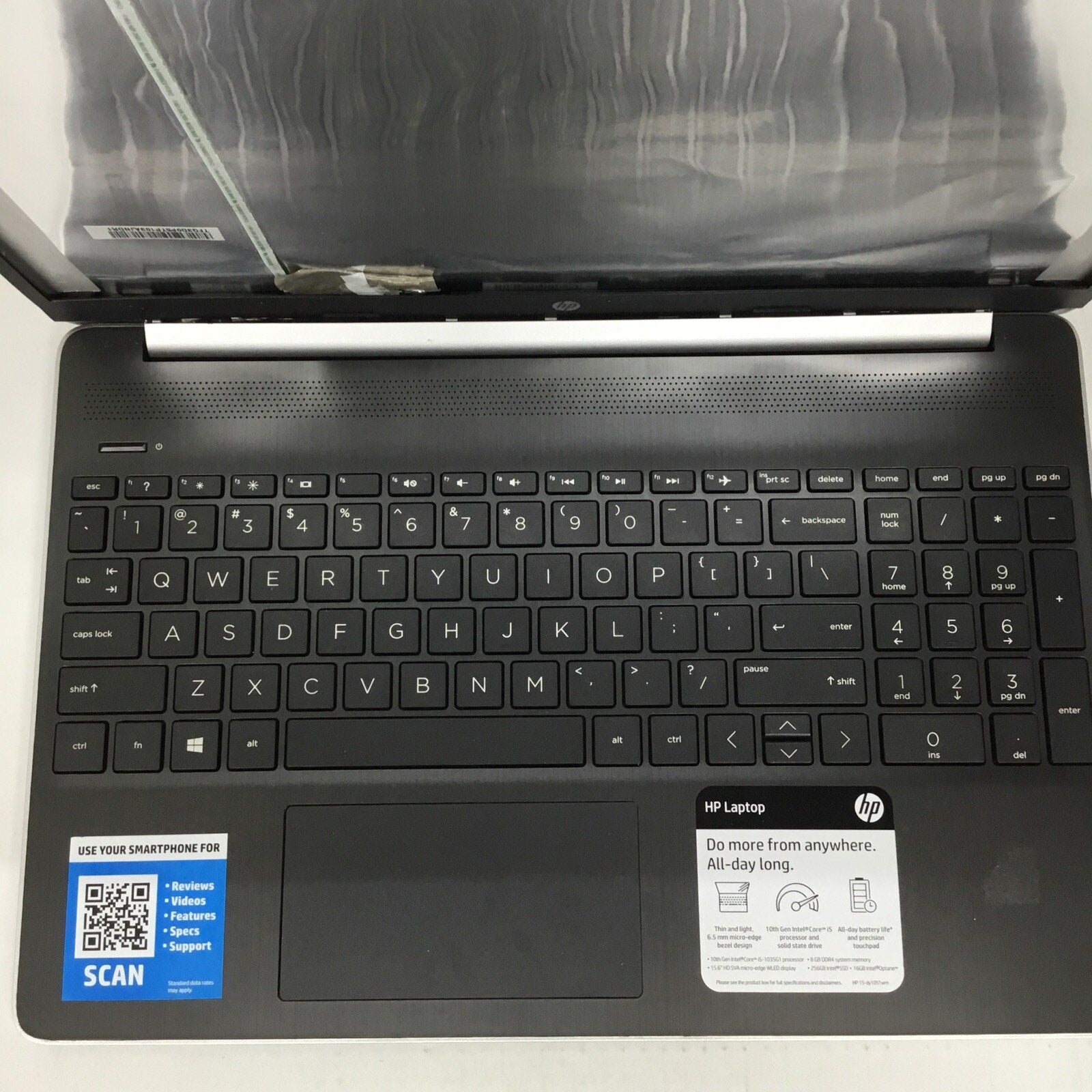 HP 15-DY1051WM 15.6" Laptop Intel Core i5 10th Gen PARTS OR REPAIR *READ*