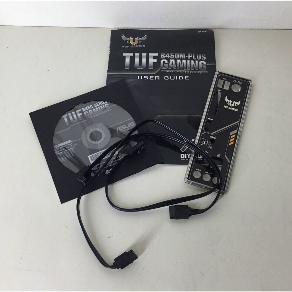 TUF GAMING B450M-PLUS User Guide w/ CD, I/O Shield and Cables