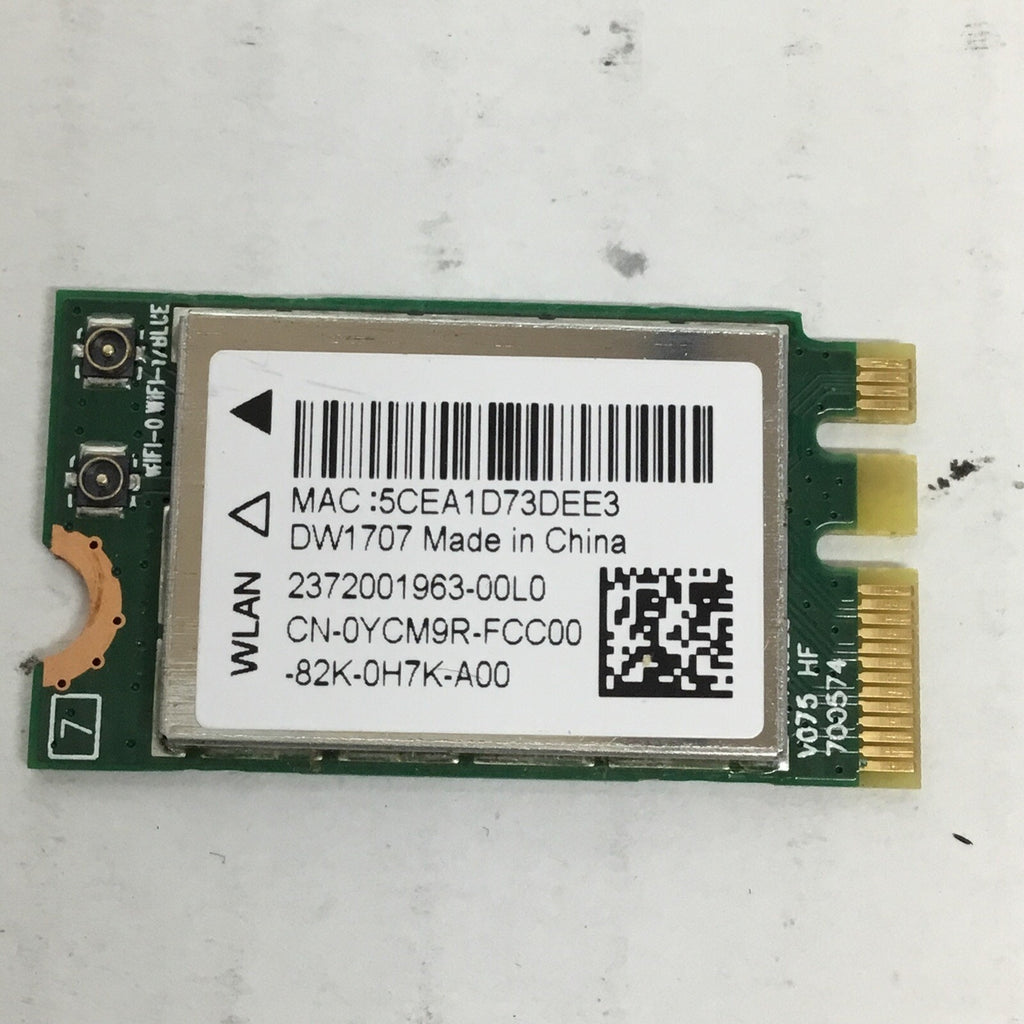 Genuine Dell Wireless Bluetooth WiFi WLAN Card QCNFA335 - 0YCM9R